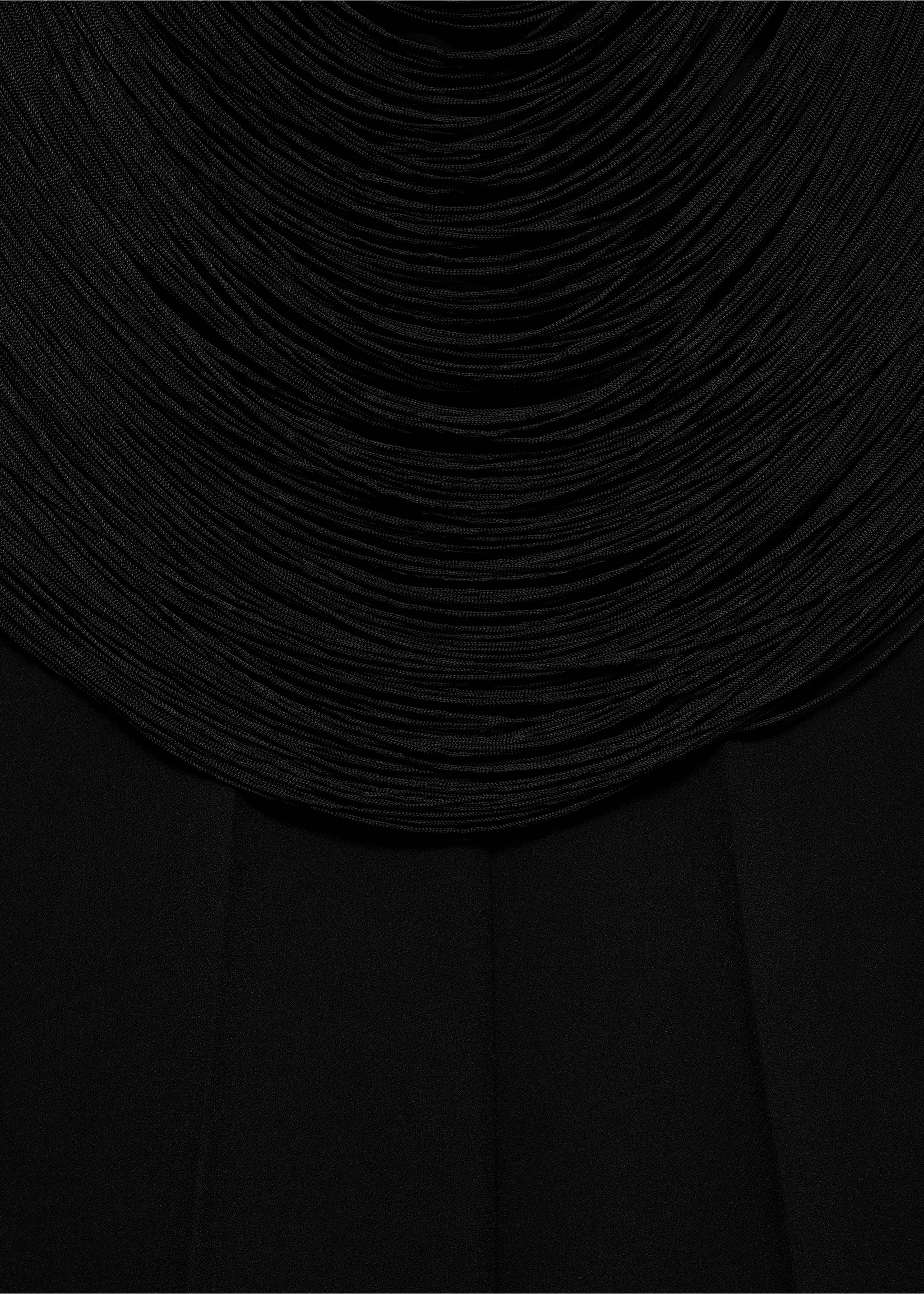 Halter neck jumpsuit - Details of the article 8, Black. Ref: 87059066-00.