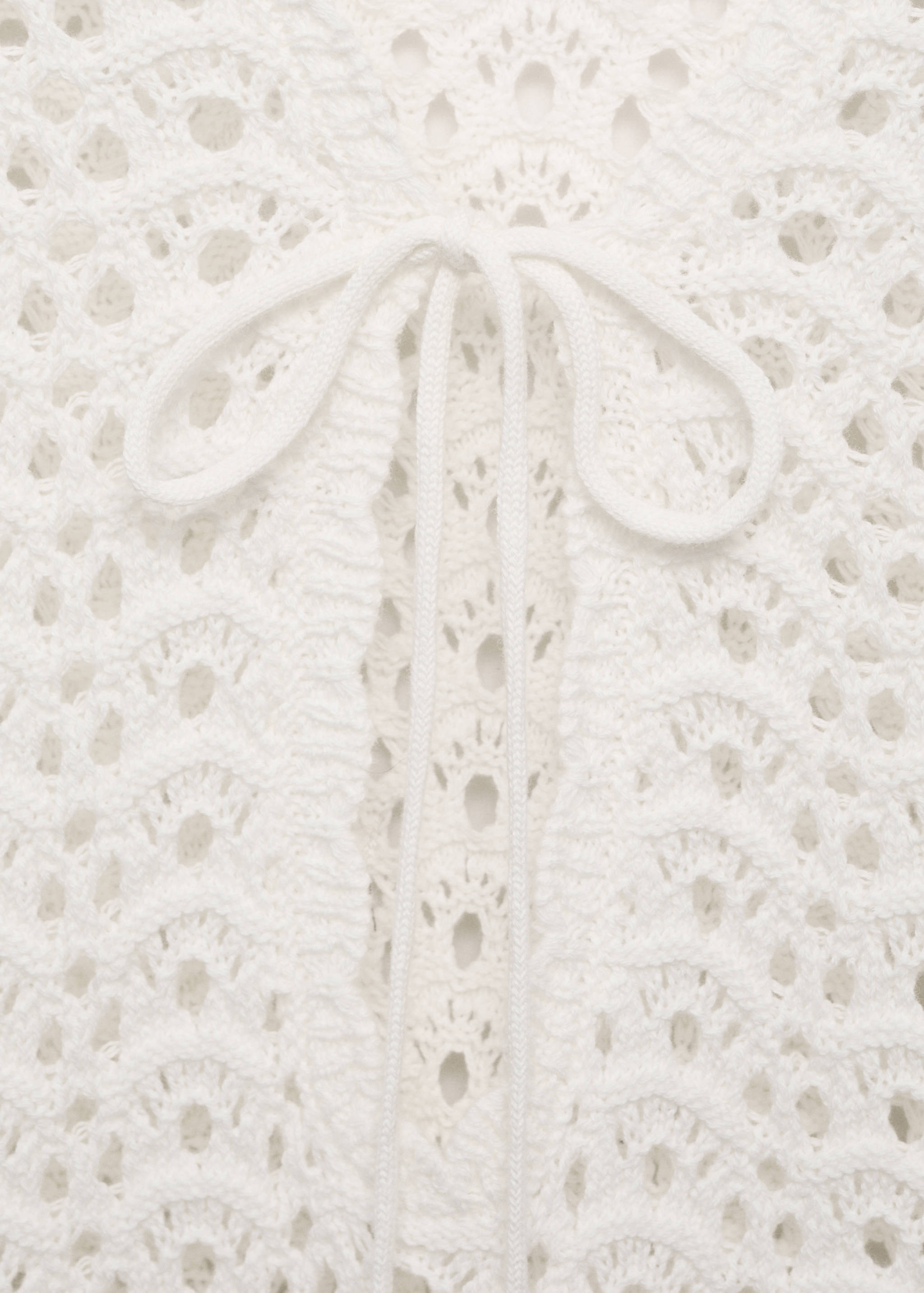 Mini crochet dress with bow - Details of the article 8