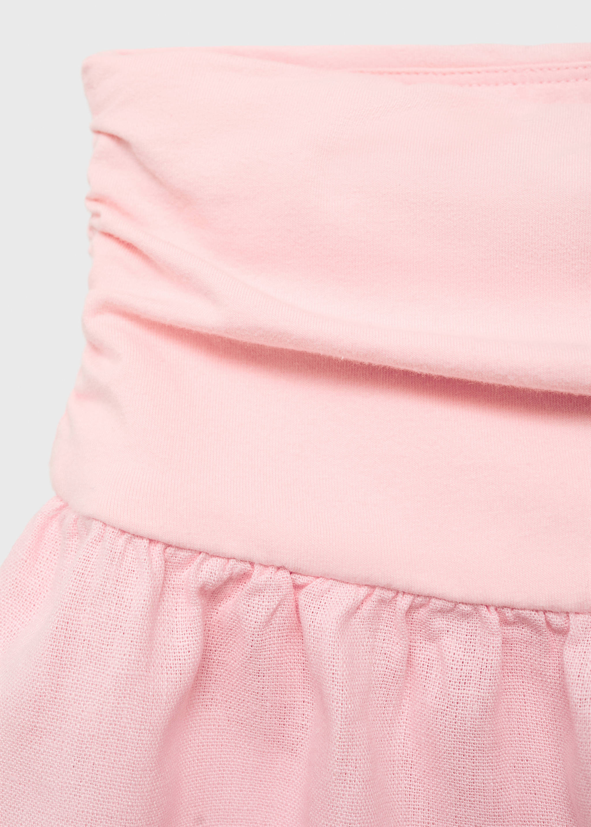 Linnen shorts met gedrapeerde taille - Detail van het artikel 0