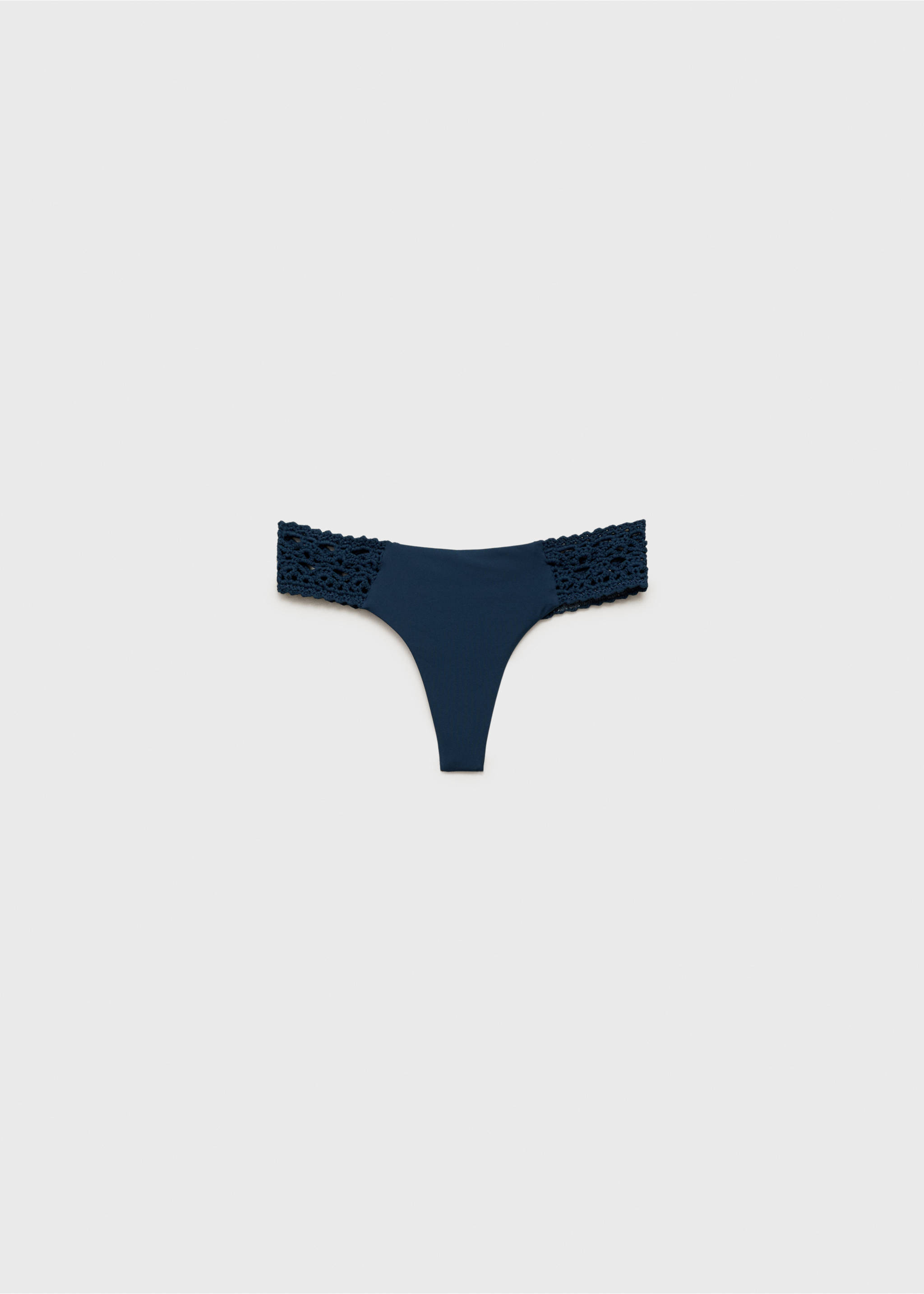 Braguita bikini combinada crochet - Artículo sin modelo, Azul petróleo. Ref: 87059208-00.