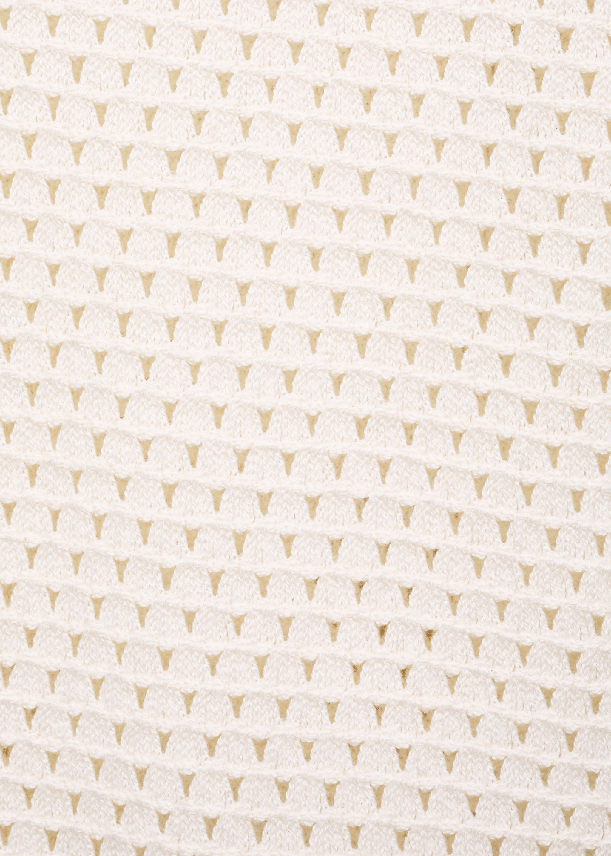 Poloshirt mit Lochmuster und Kontrastdetails - Detail des Artikels 0