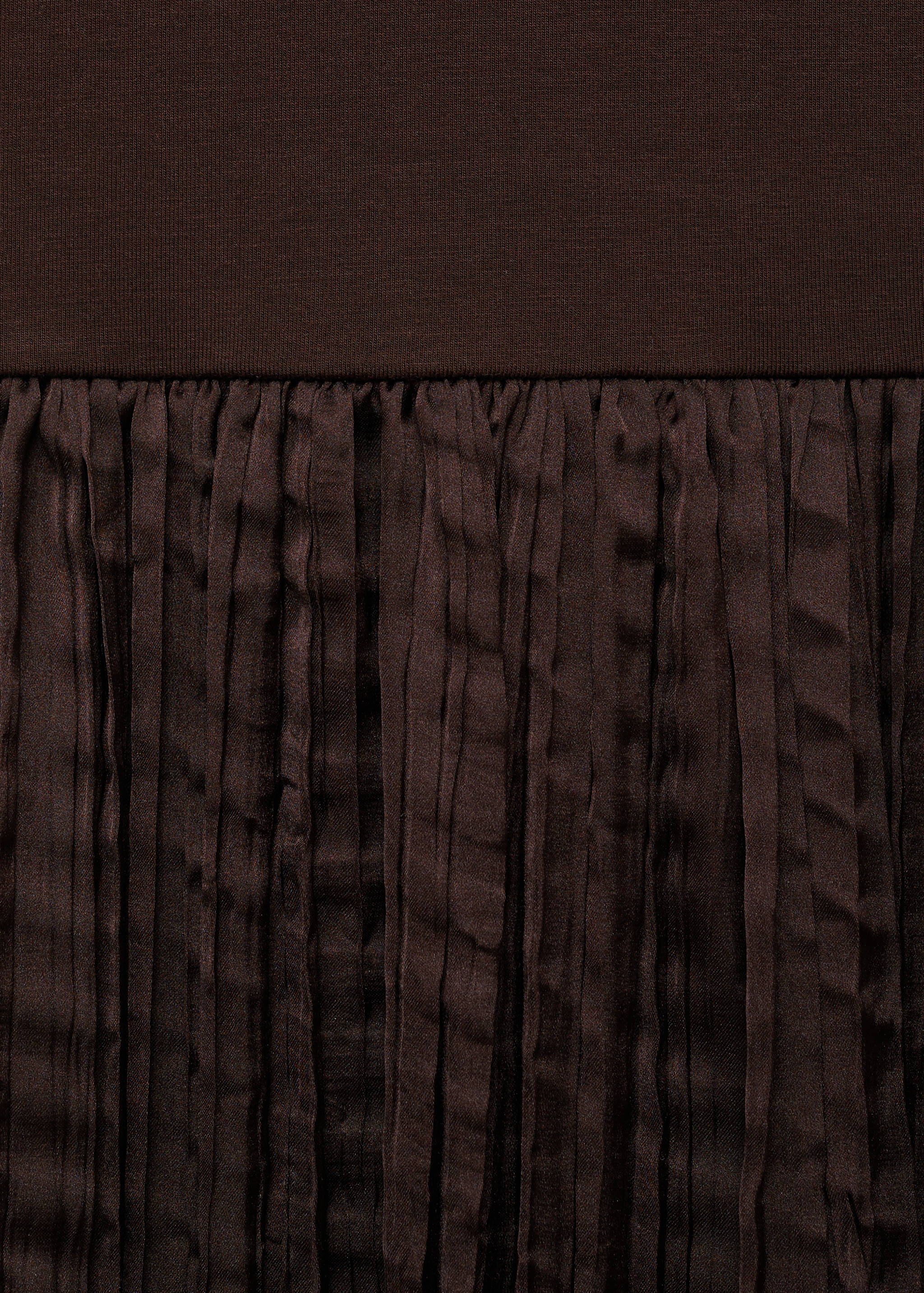 Combined-fabric long dress - Details of the article 8