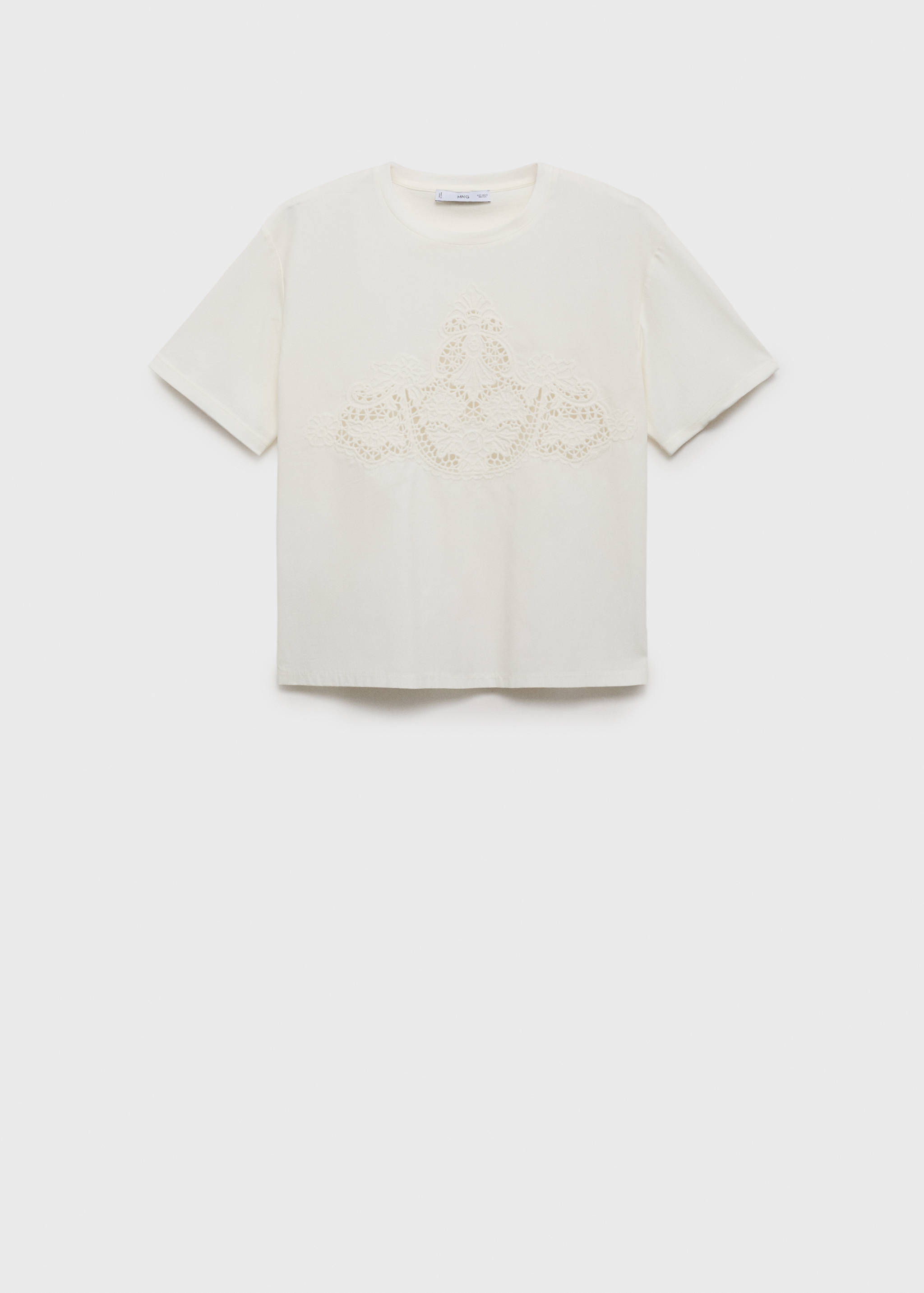 Embroidered cotton T-shirt - Article without model