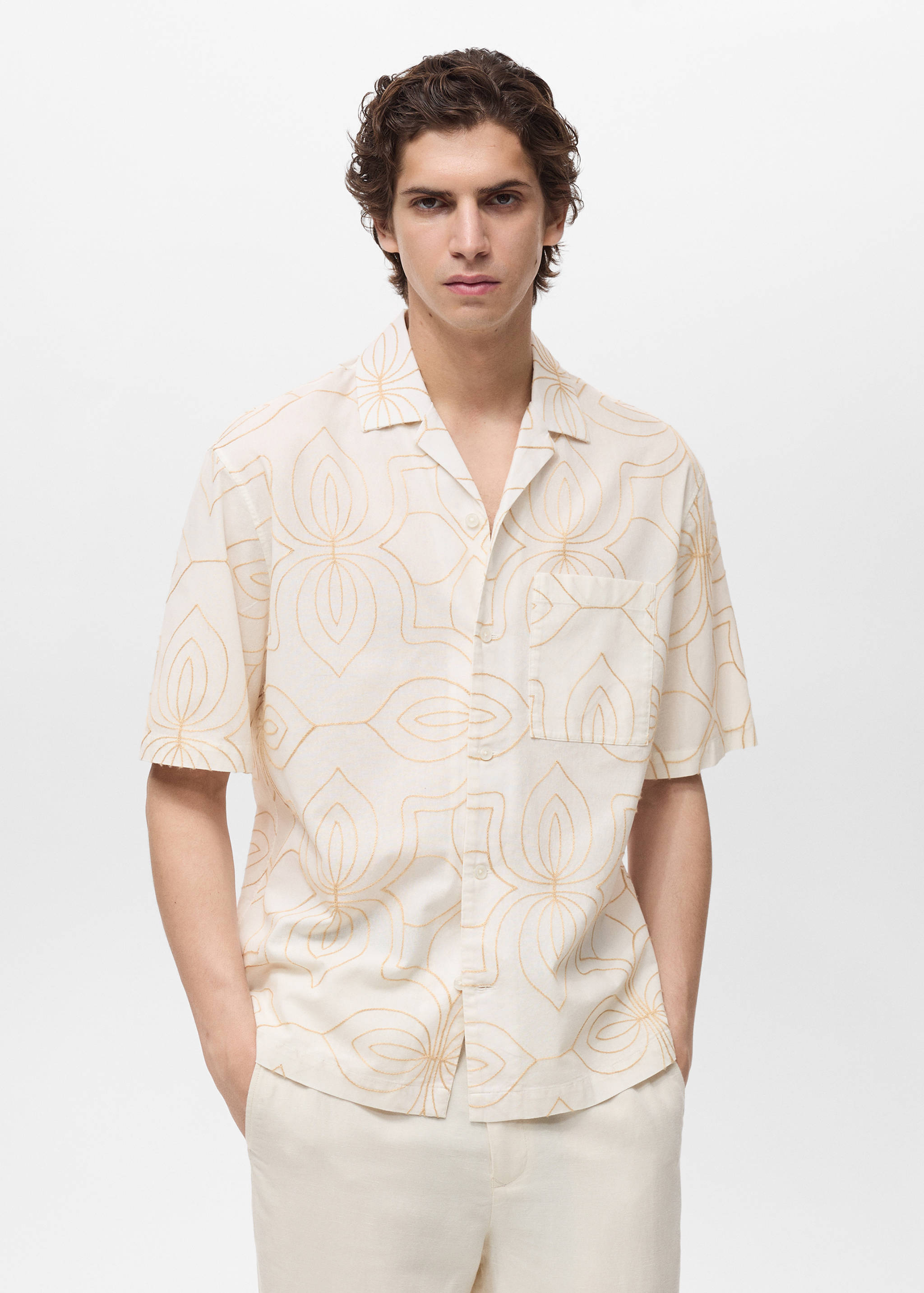 Camisa coll bowling brodats - Pla mig