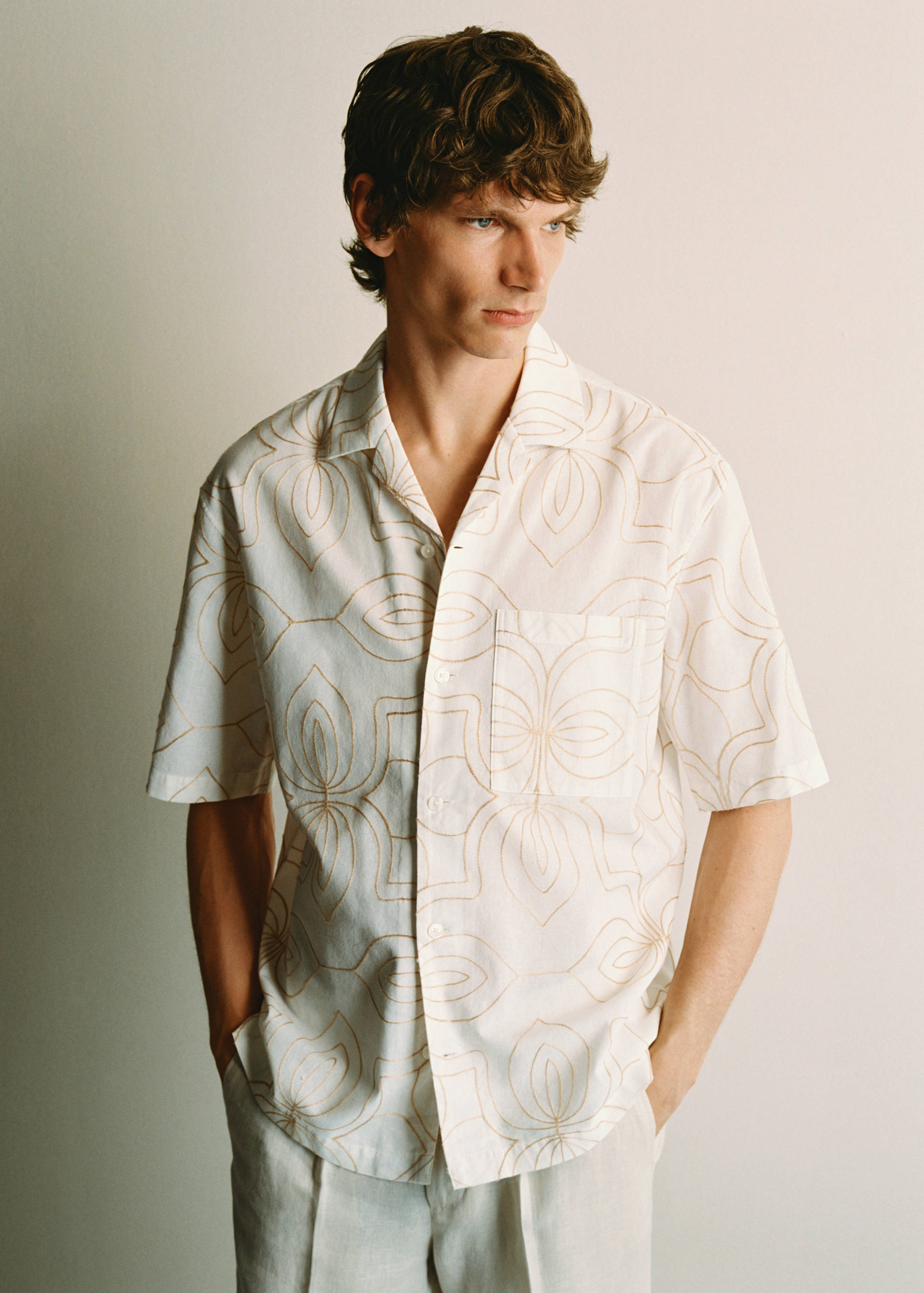 Camisa coll bowling brodats - Detall de l'article 3