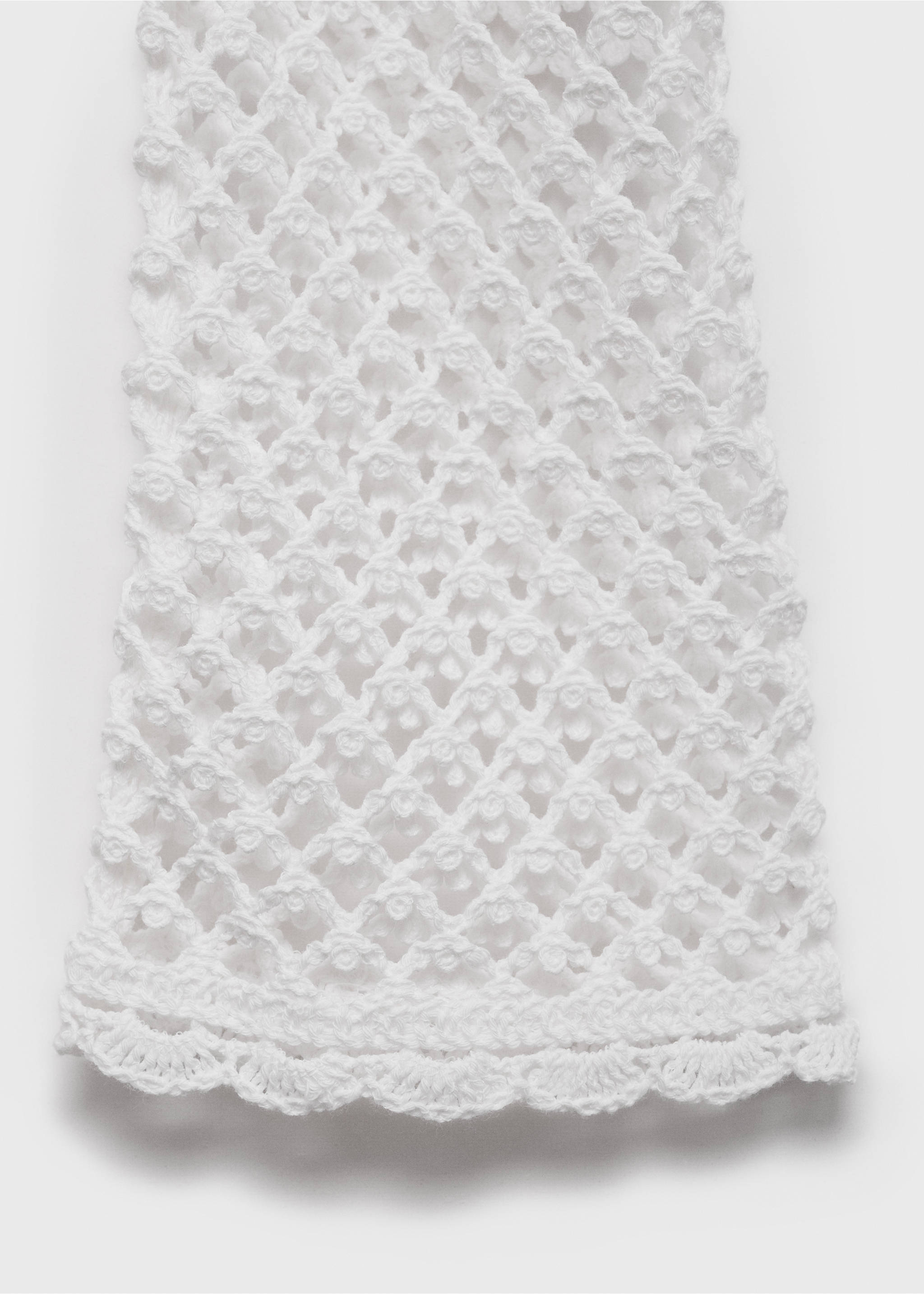 Cárdigan crochet cierre lazo - Detalle del artículo 0, Blanco. Ref: 87059216-00.