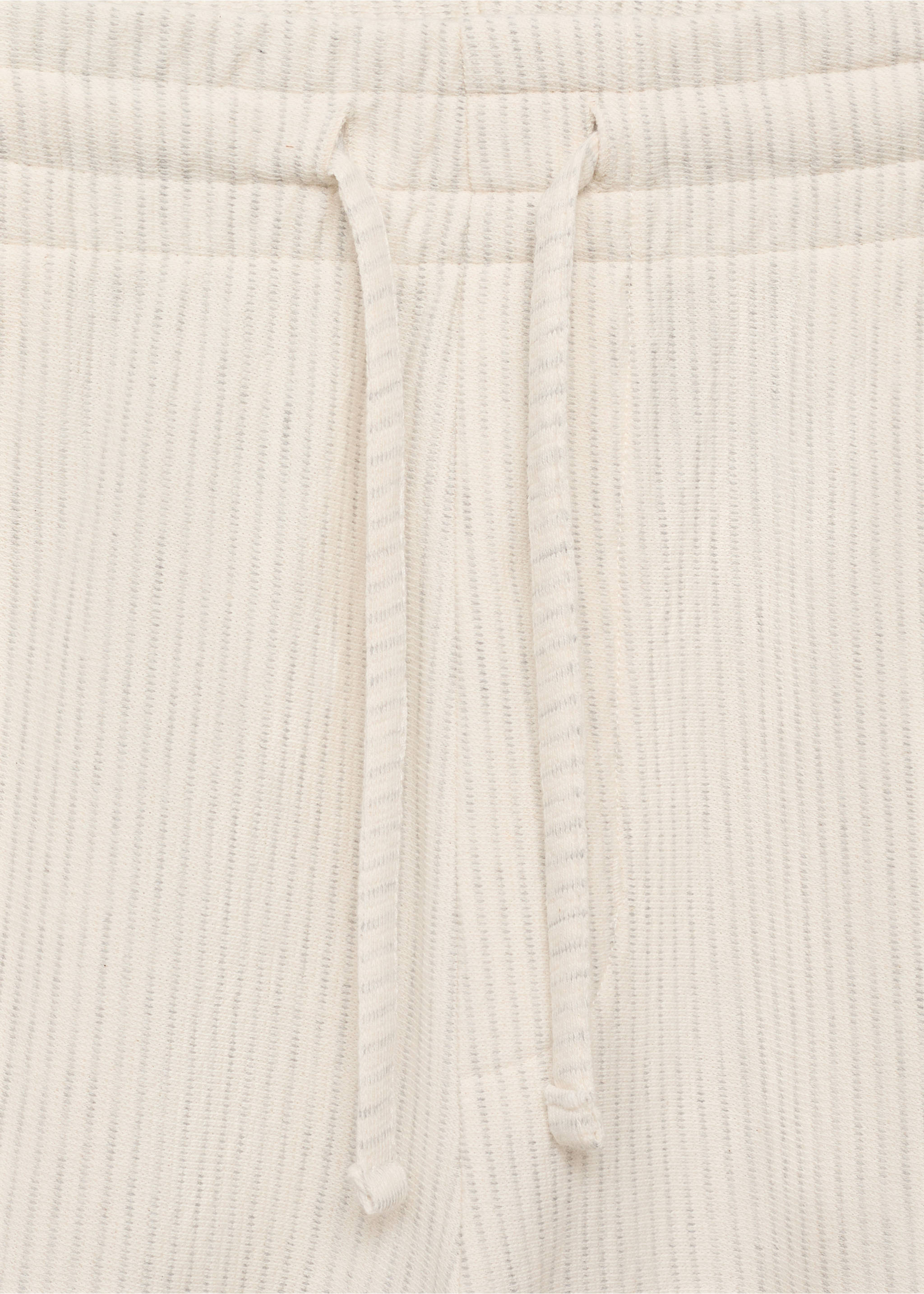 Prugaste pamučne bermude - Detalji artikla 8, Boja bjelokosti. Ref: 87059218-00.