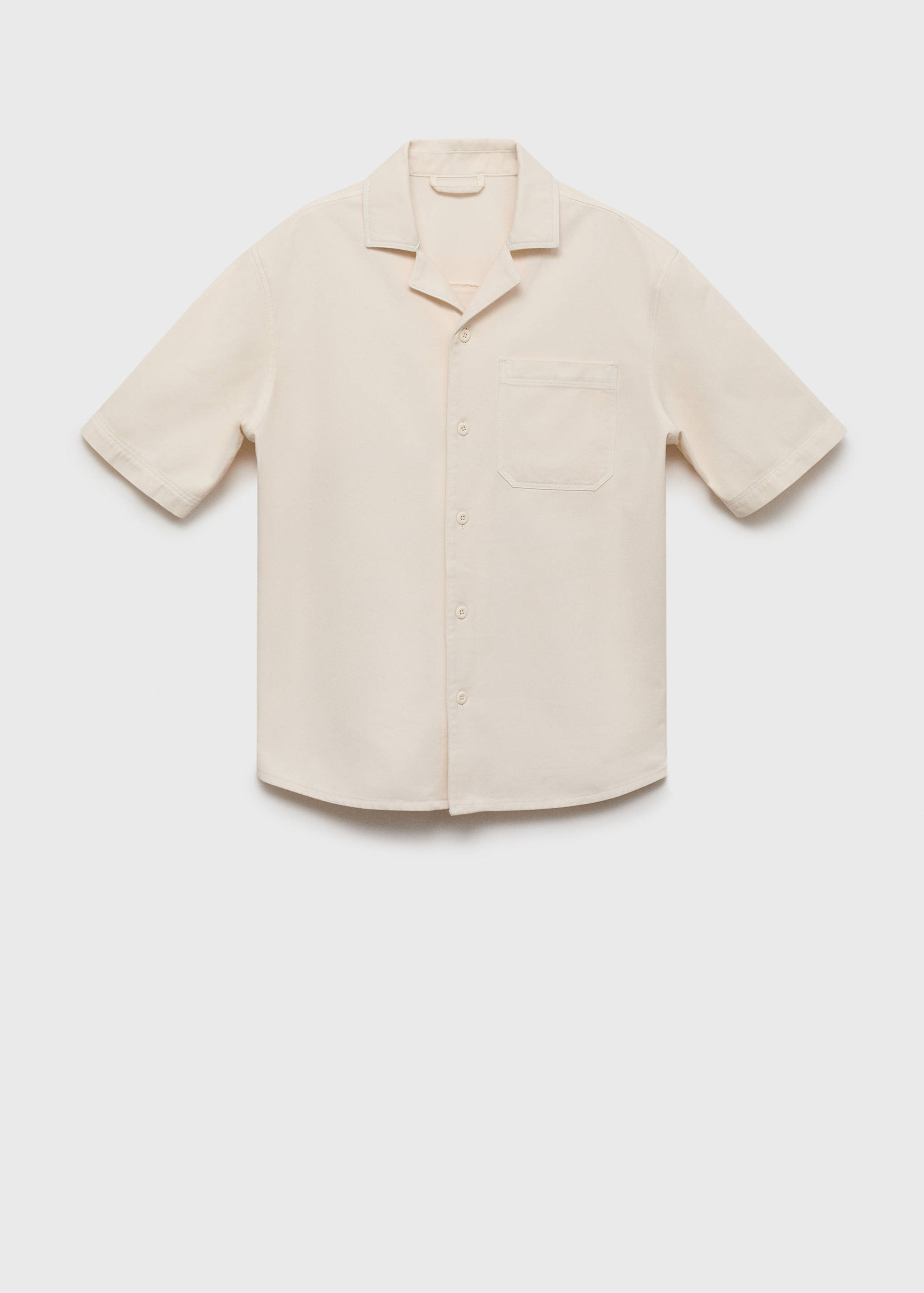 Overhemd met borstzak van katoen en lyocell - Artikel zonder model