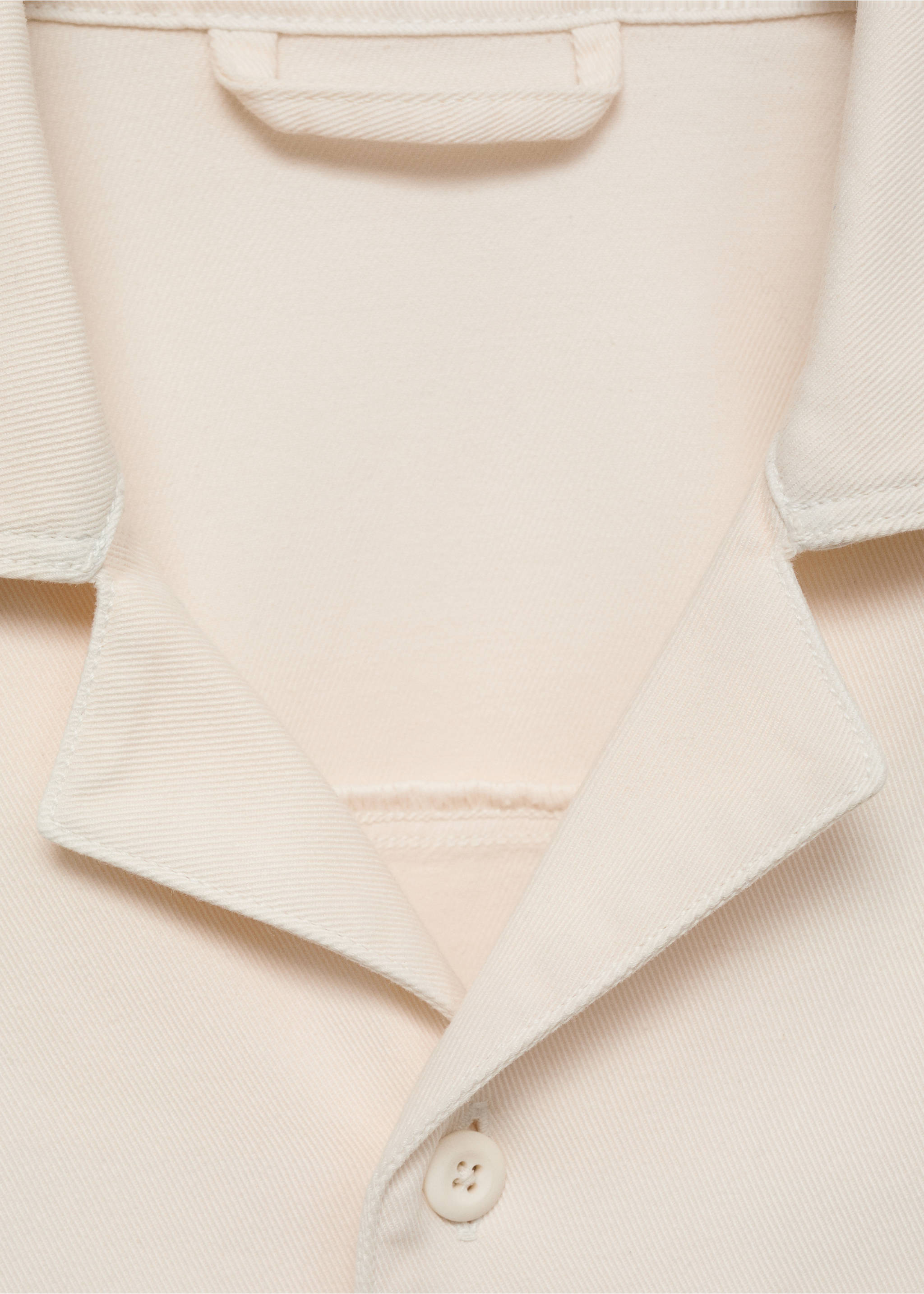 Chemise poche coton et lyocell - Détail de l'article 8, Ivoire. Ref: 87059219-00.