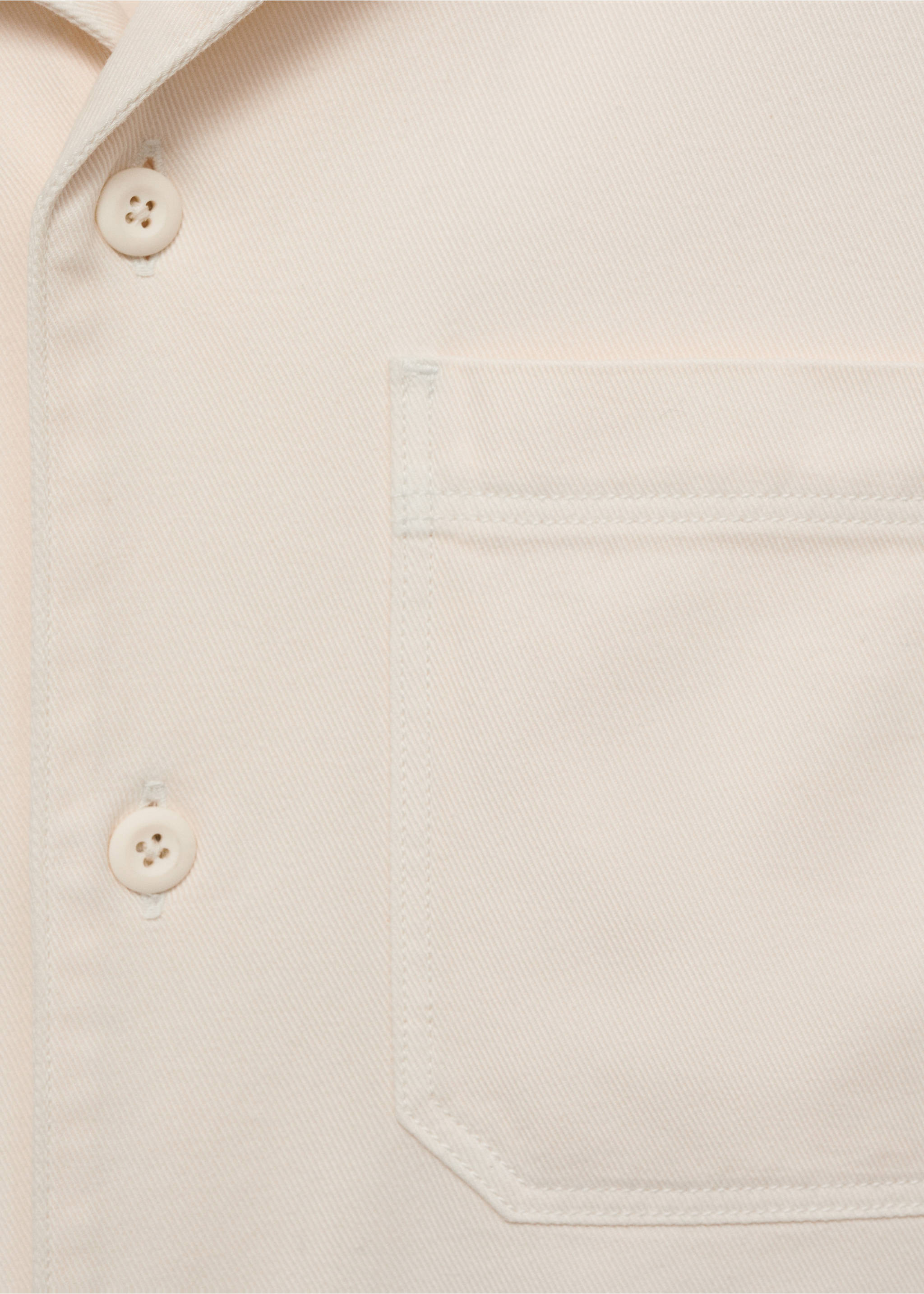 Chemise poche coton et lyocell - Détail de l'article 0, Ivoire. Ref: 87059219-00.
