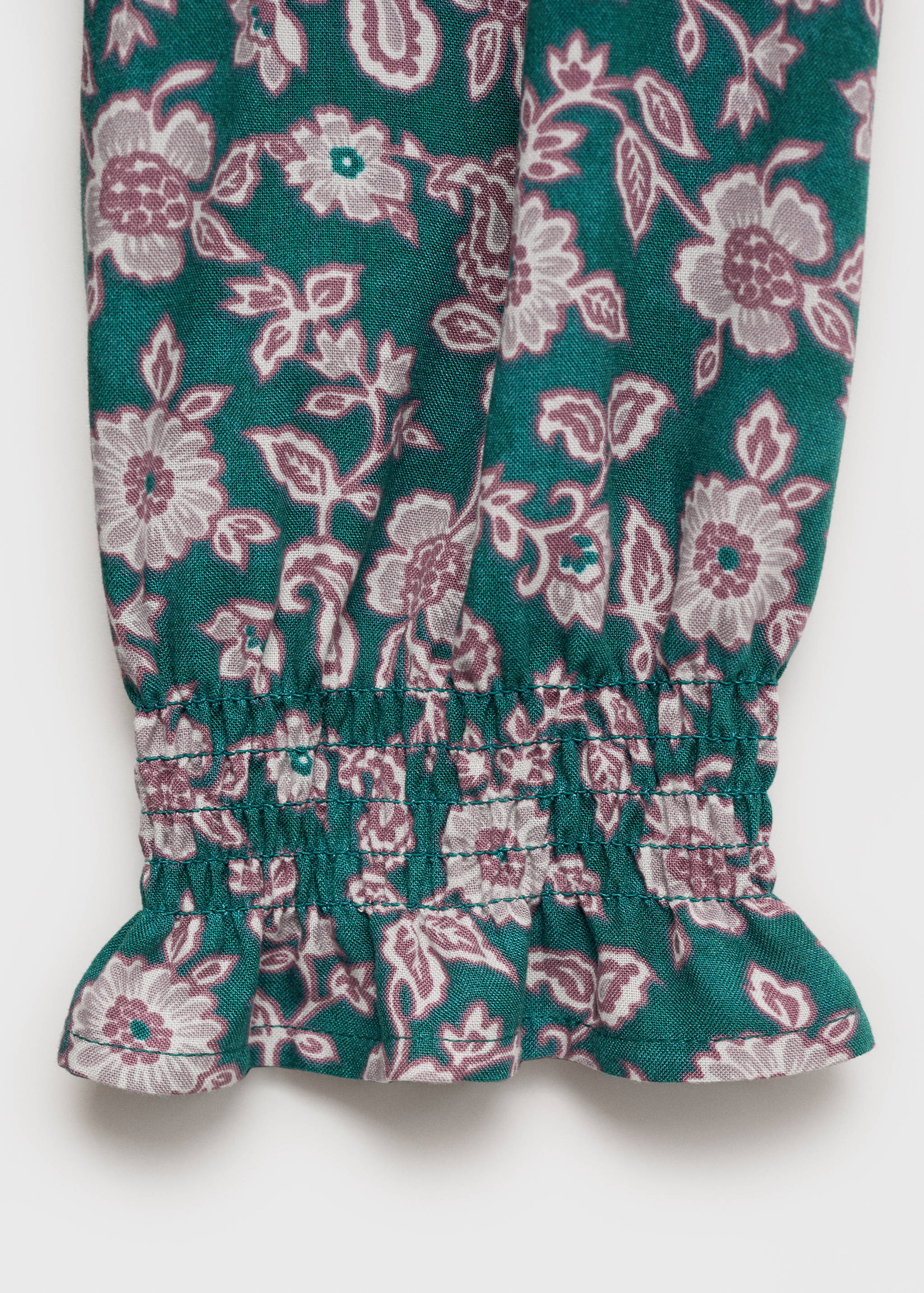 Vestit frunzit estampat lletres - Detall de l'article 0