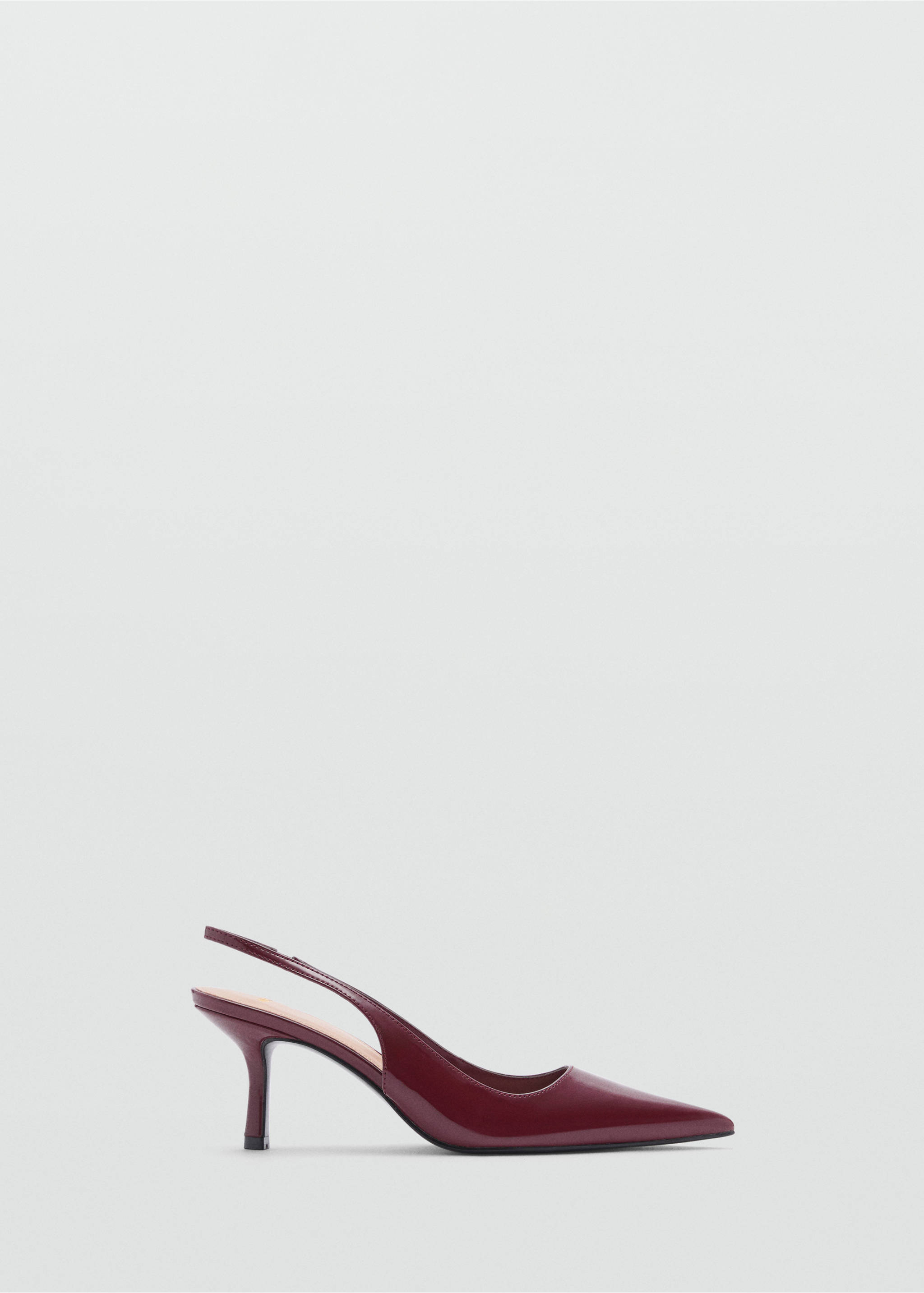 Patent-effect pointed-toe shoes - Article without model, Burgundy. Ref: 87060306-00.