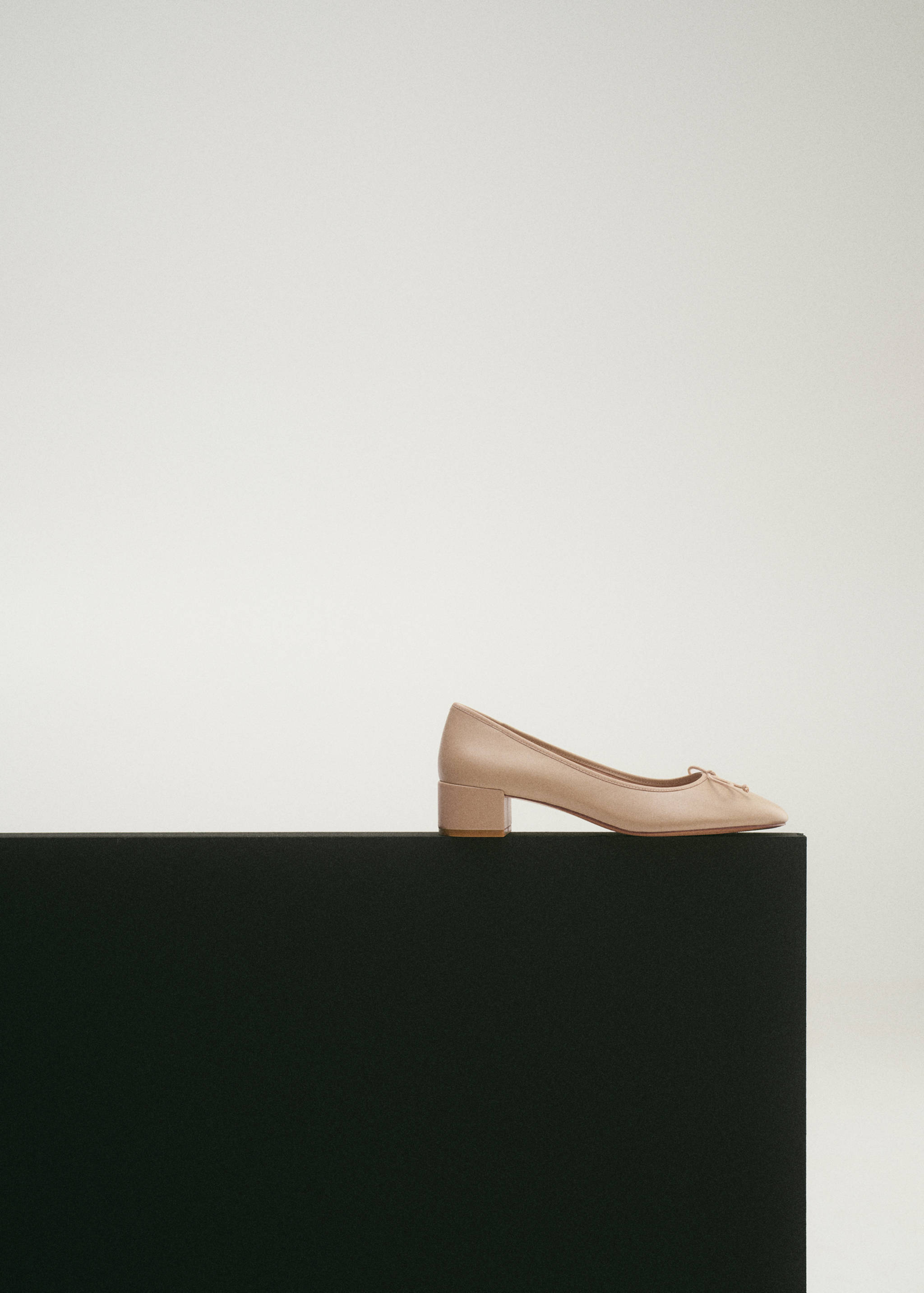 Ballerines talon cuir nœud - Plan général