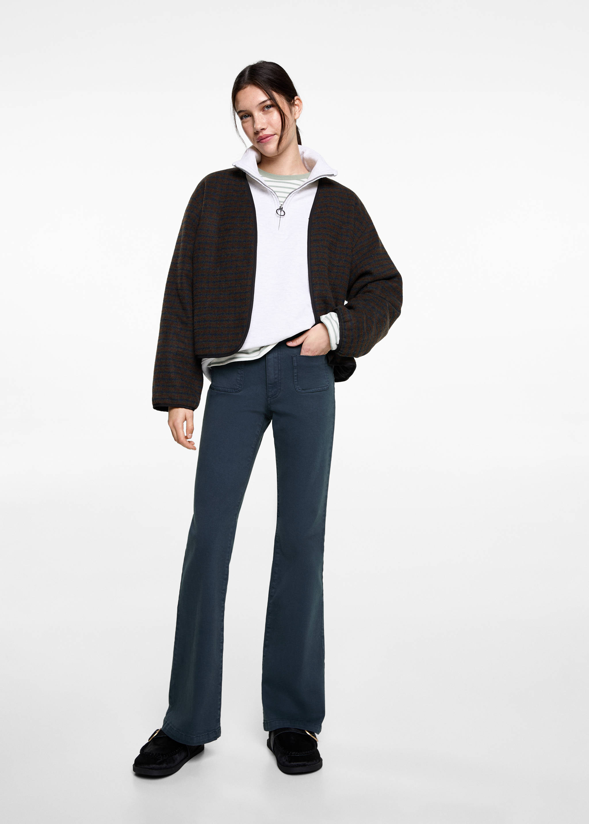 Jean flare poches - Plan général