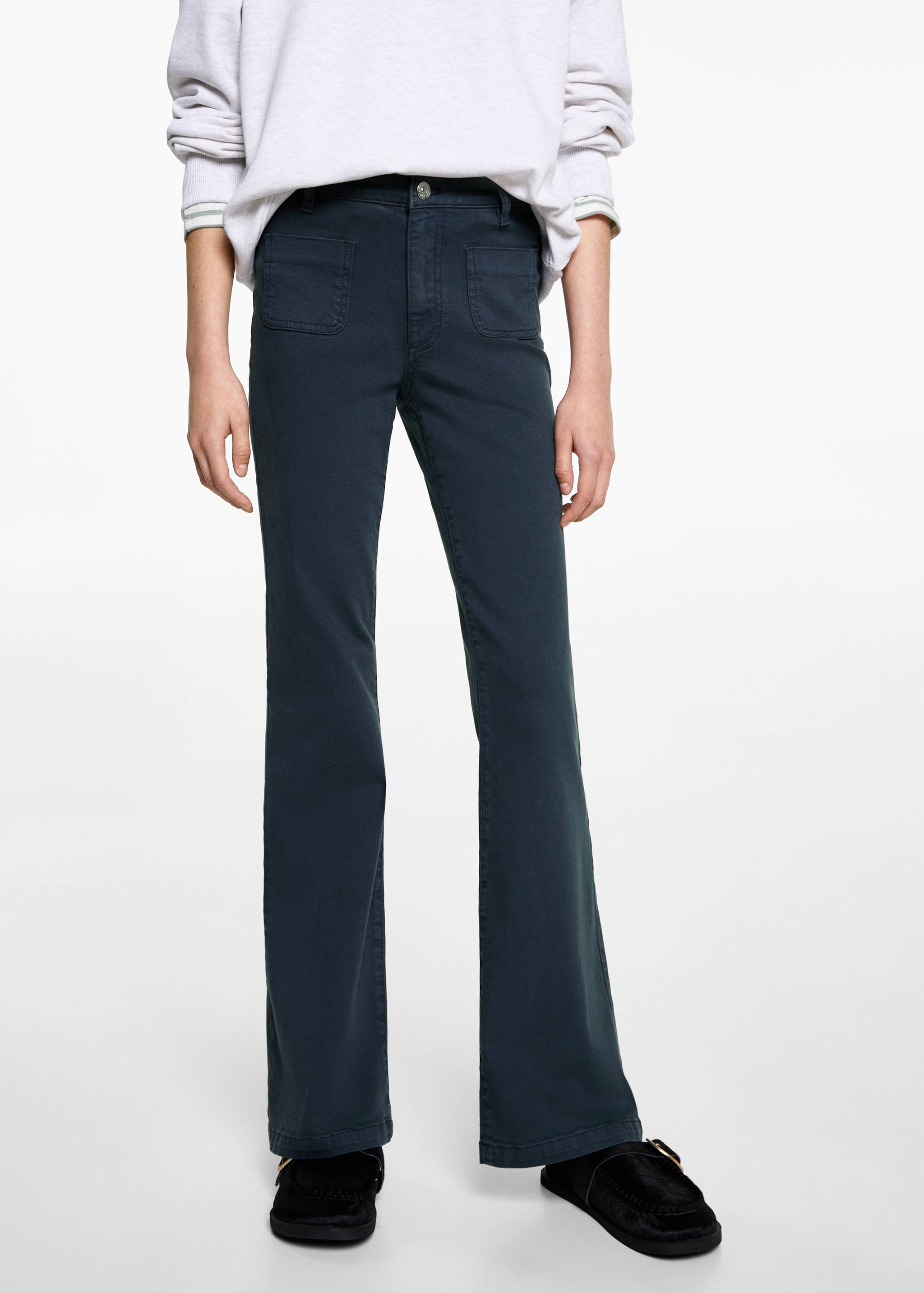 Jean flare poches - Plan moyen