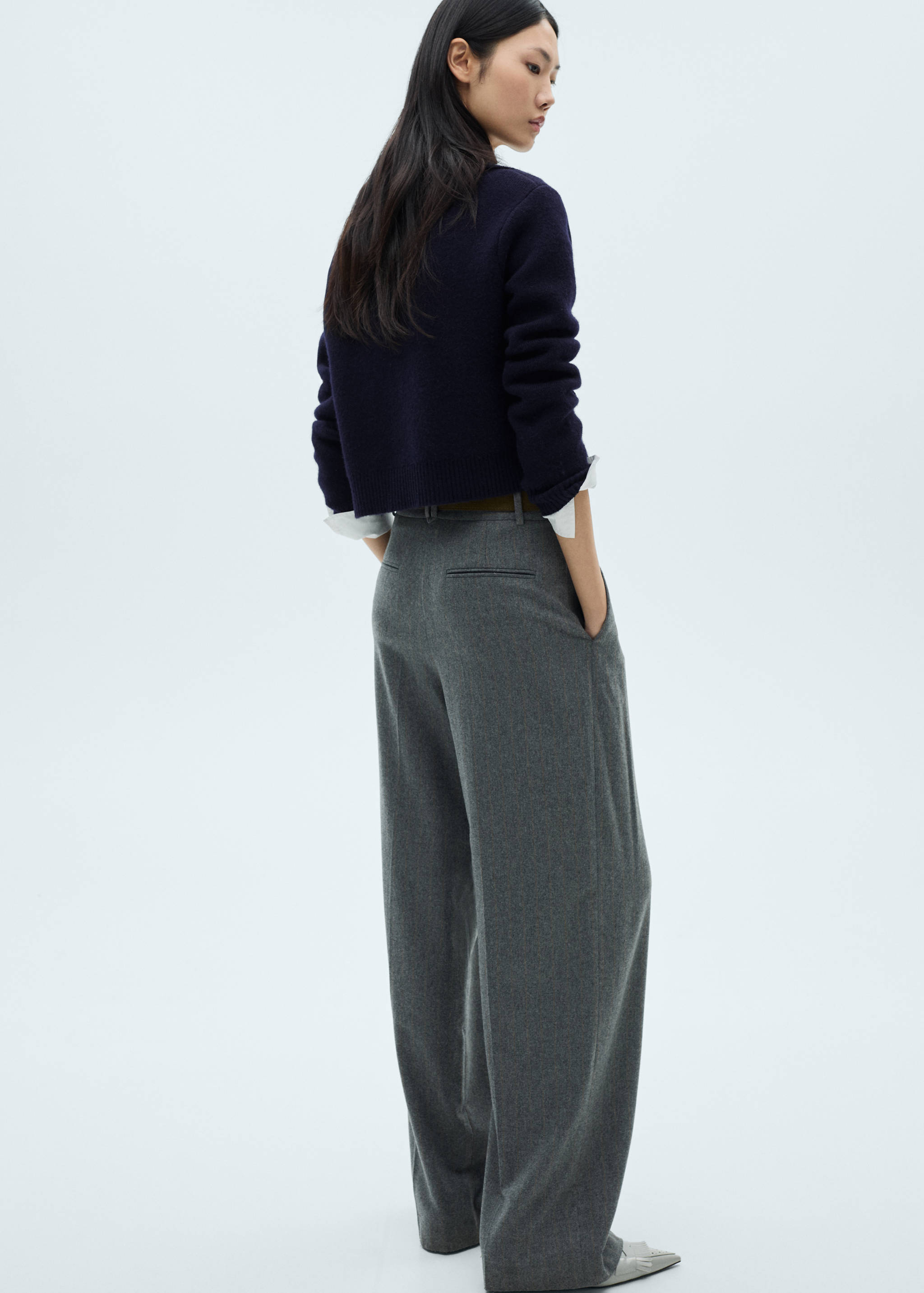 Double-breasted wool jacket - Reverse of the article