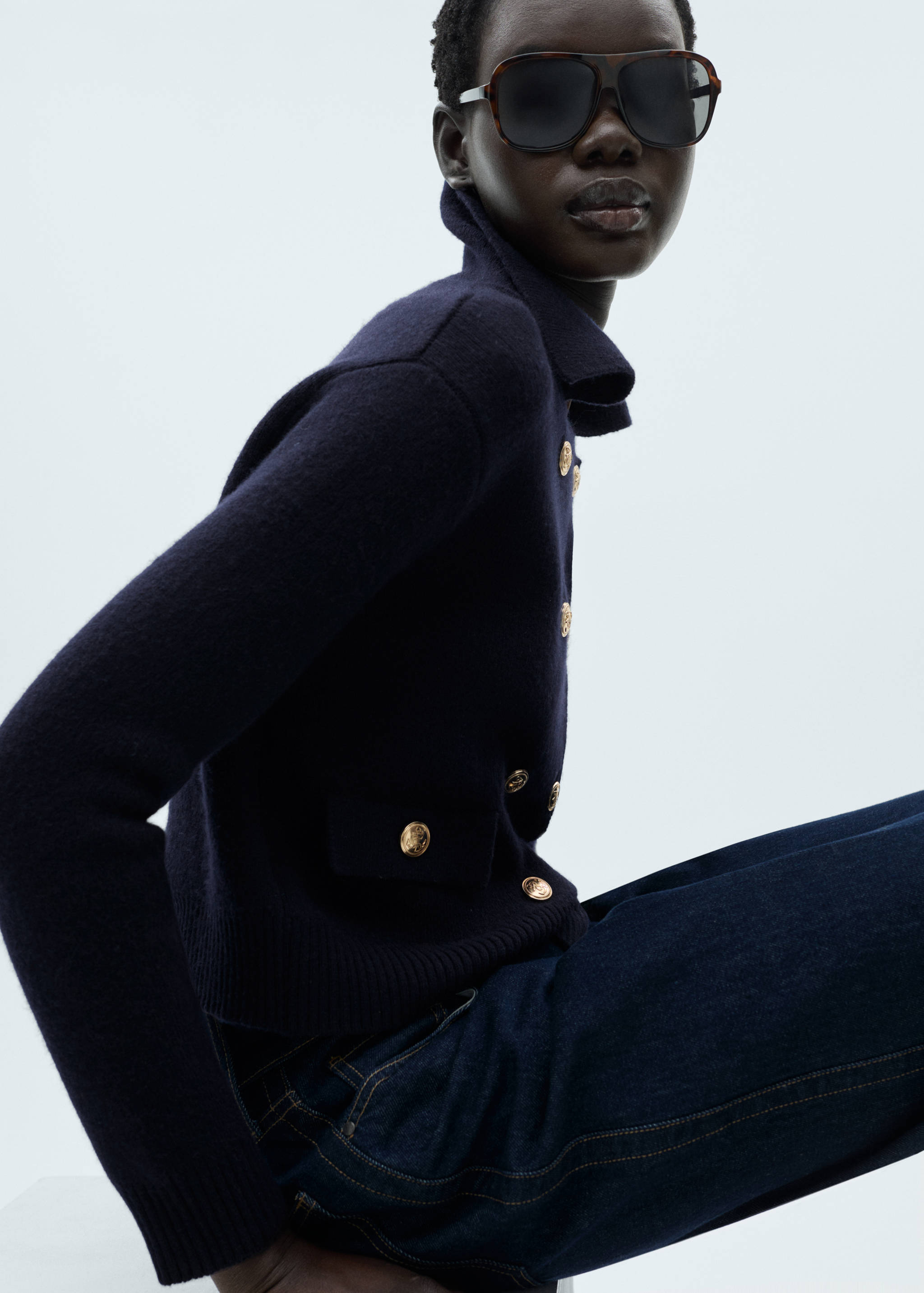 Double-breasted wool jacket - Details of the article 2