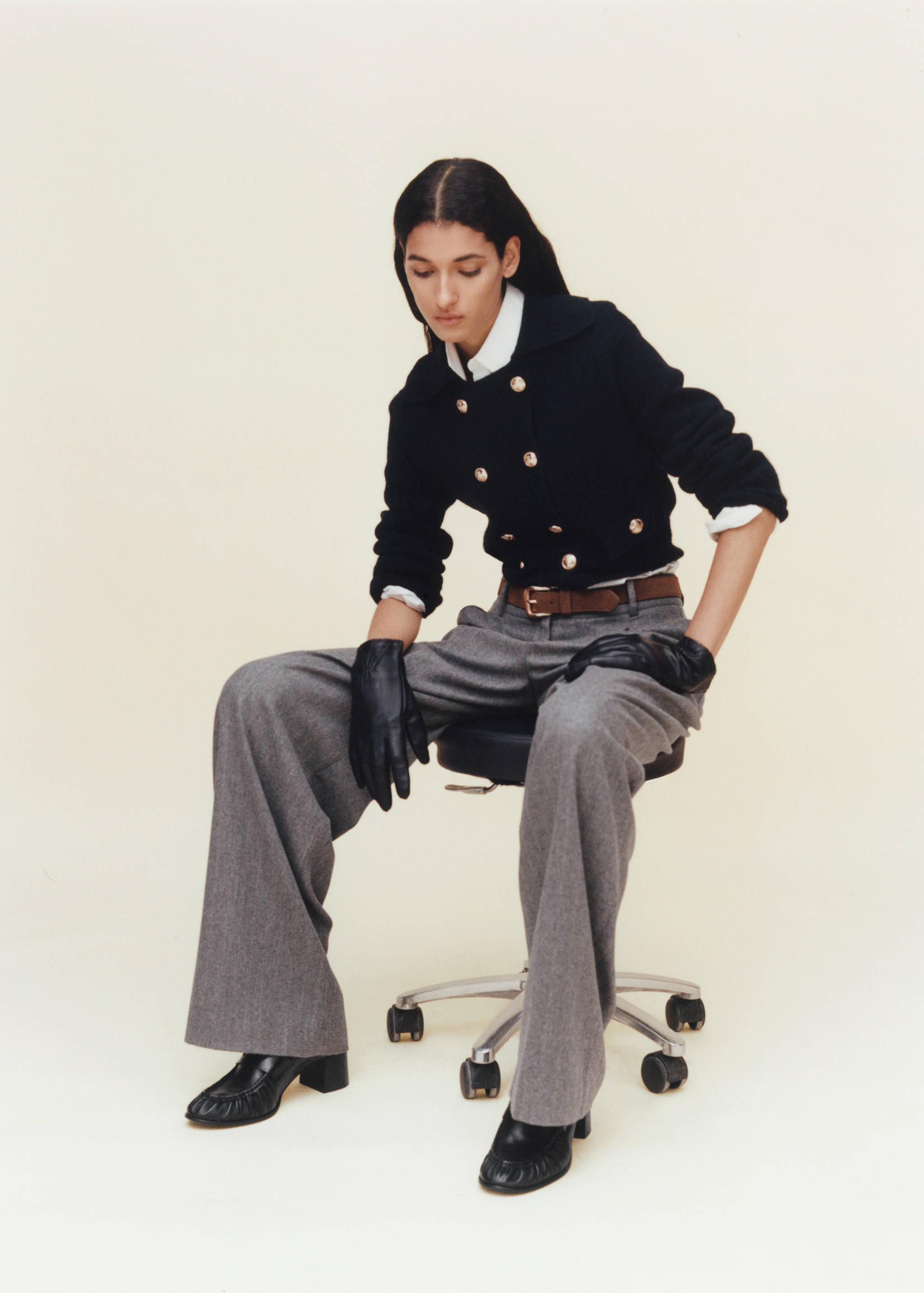 Double-breasted wool jacket - Details of the article 7