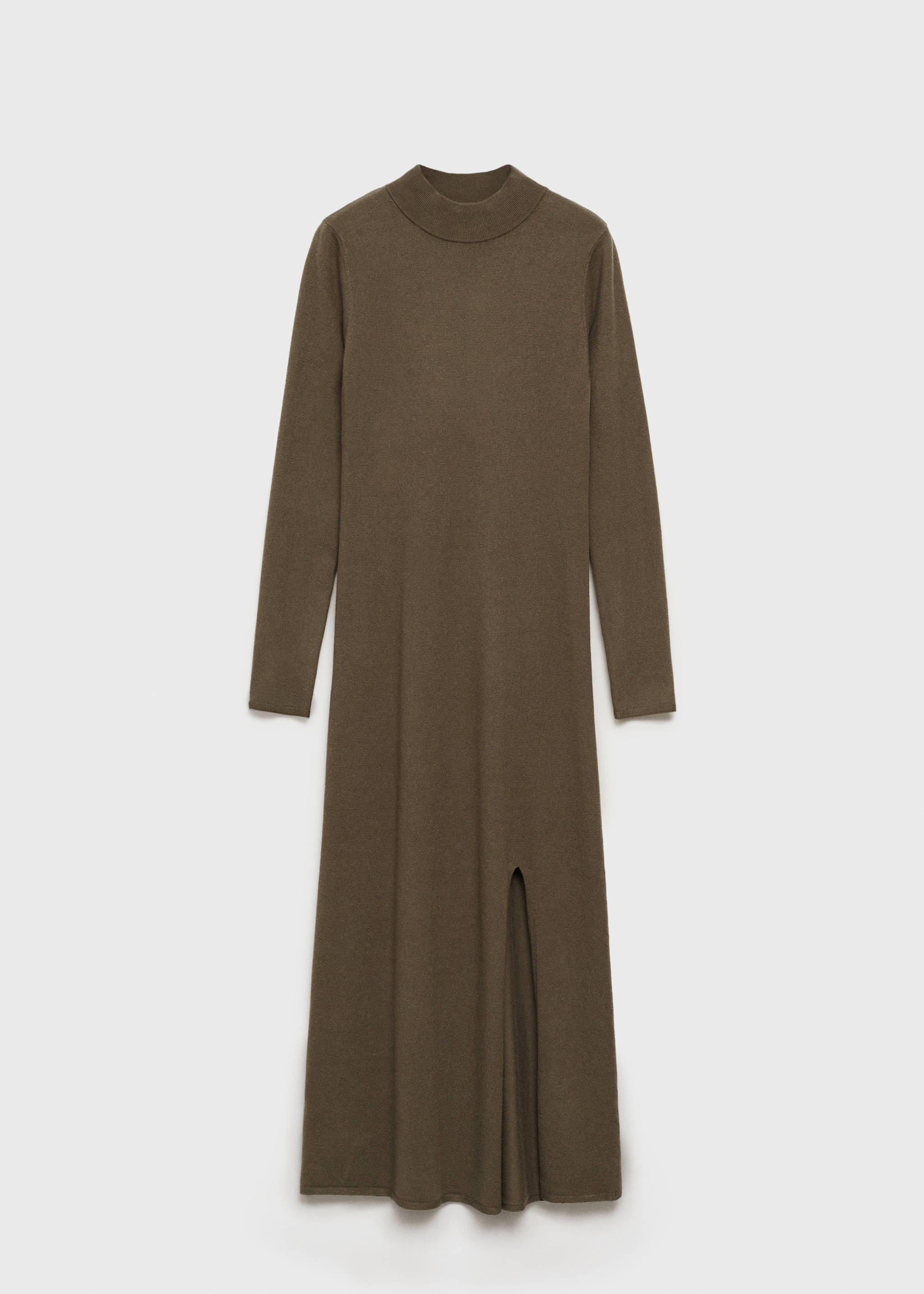 Stickad klänning med slits - Artikel utan modell