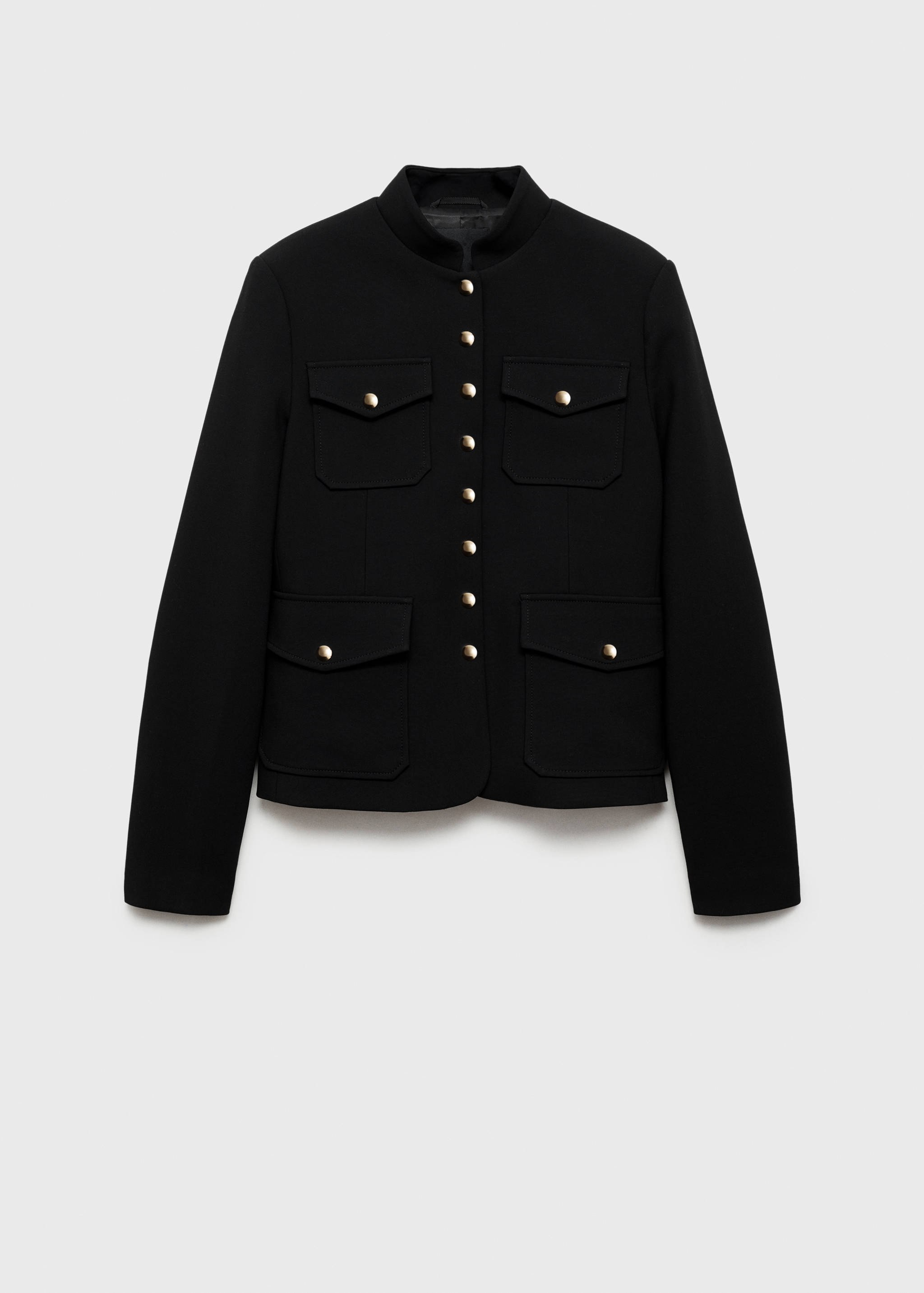 Jacket pockets with button detail - Article without model