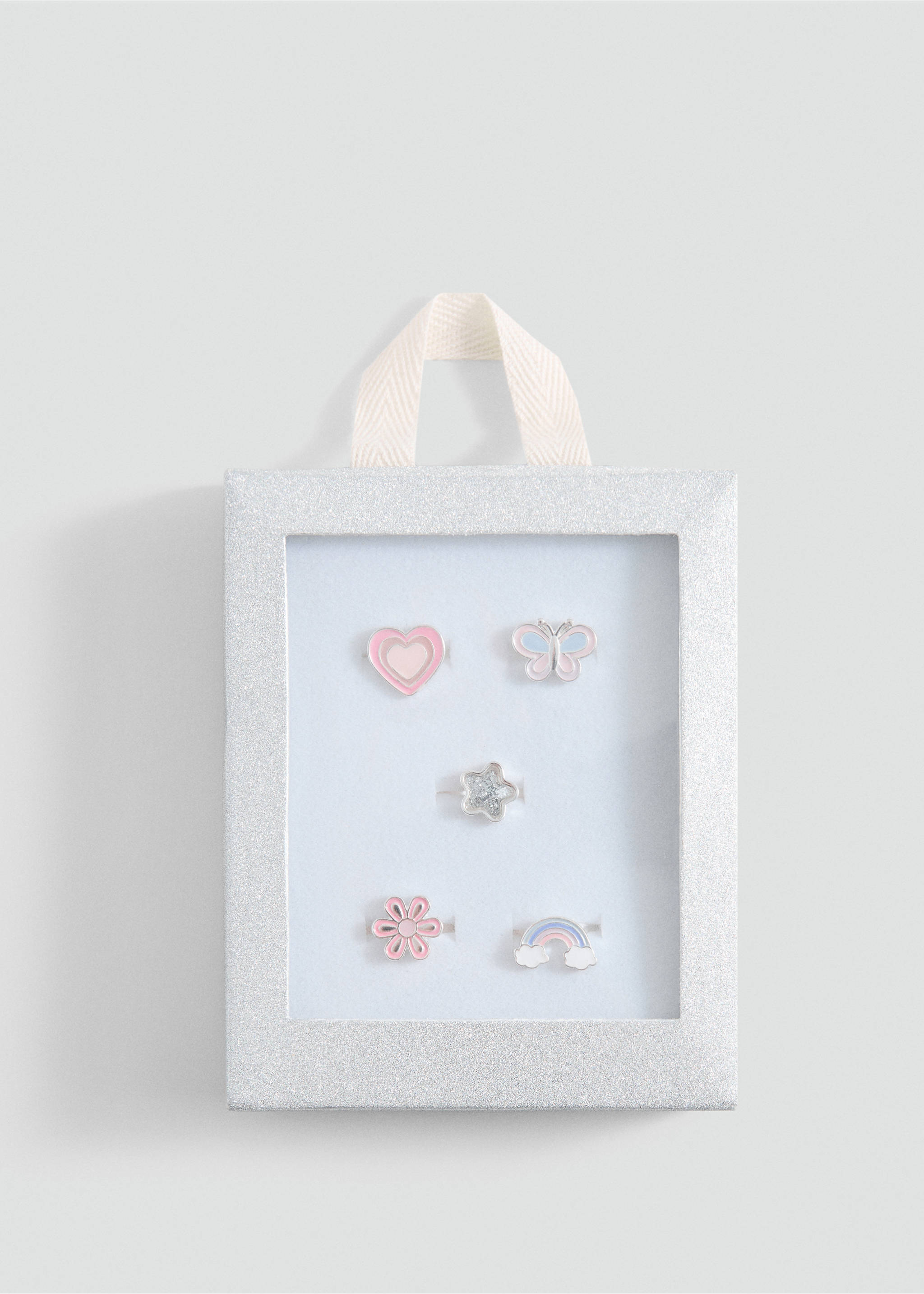 Pack of 5 combined rings - Article without model, Silver. Ref: 87060432-00.