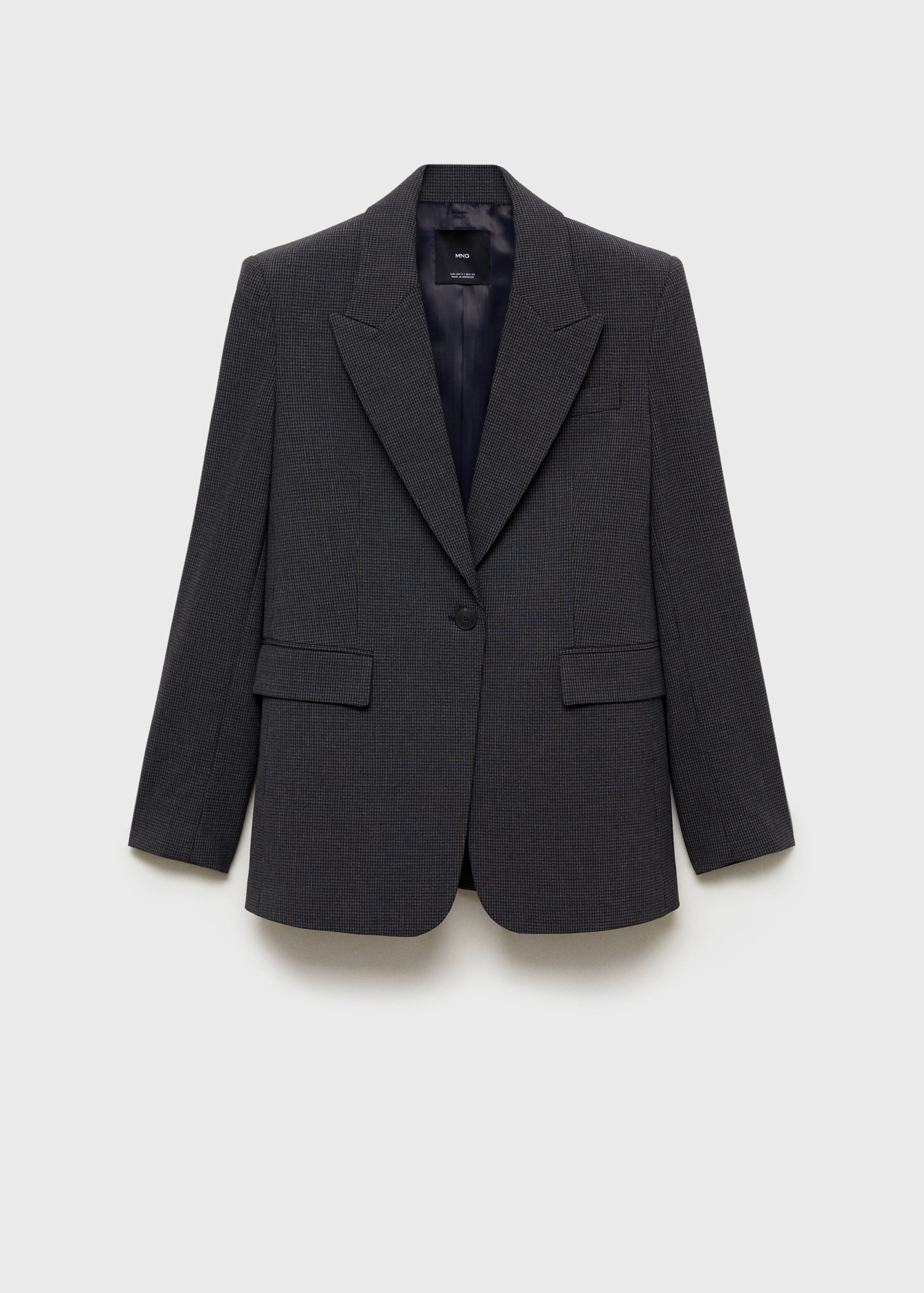 Rovný blejzr se vzorem mikro kohoutí stopy - Zboží bez modelu