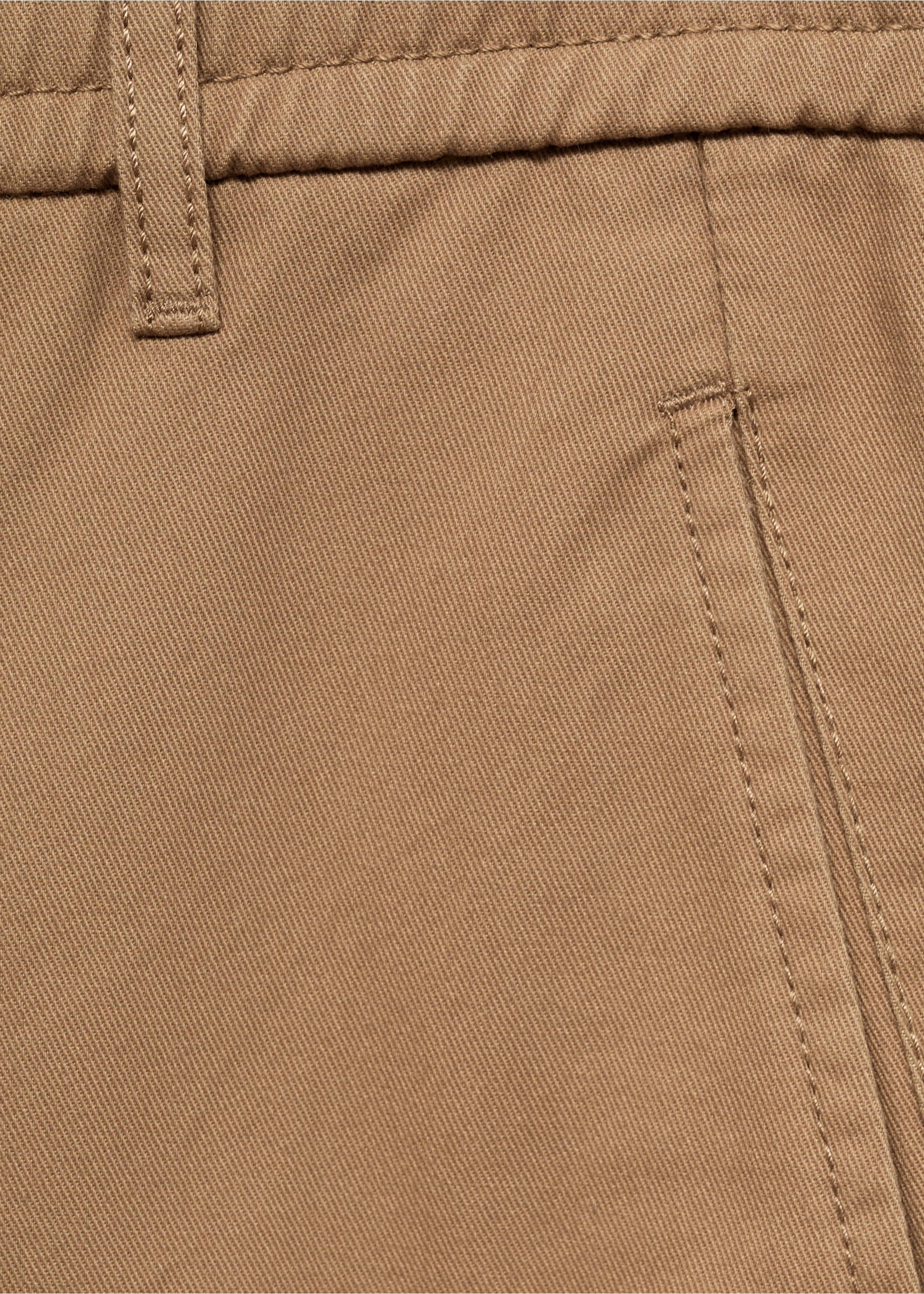 Pantalon coton cordon regular-fit - Détail de l'article 8, Marron moyen. Ref: 87060575-00.
