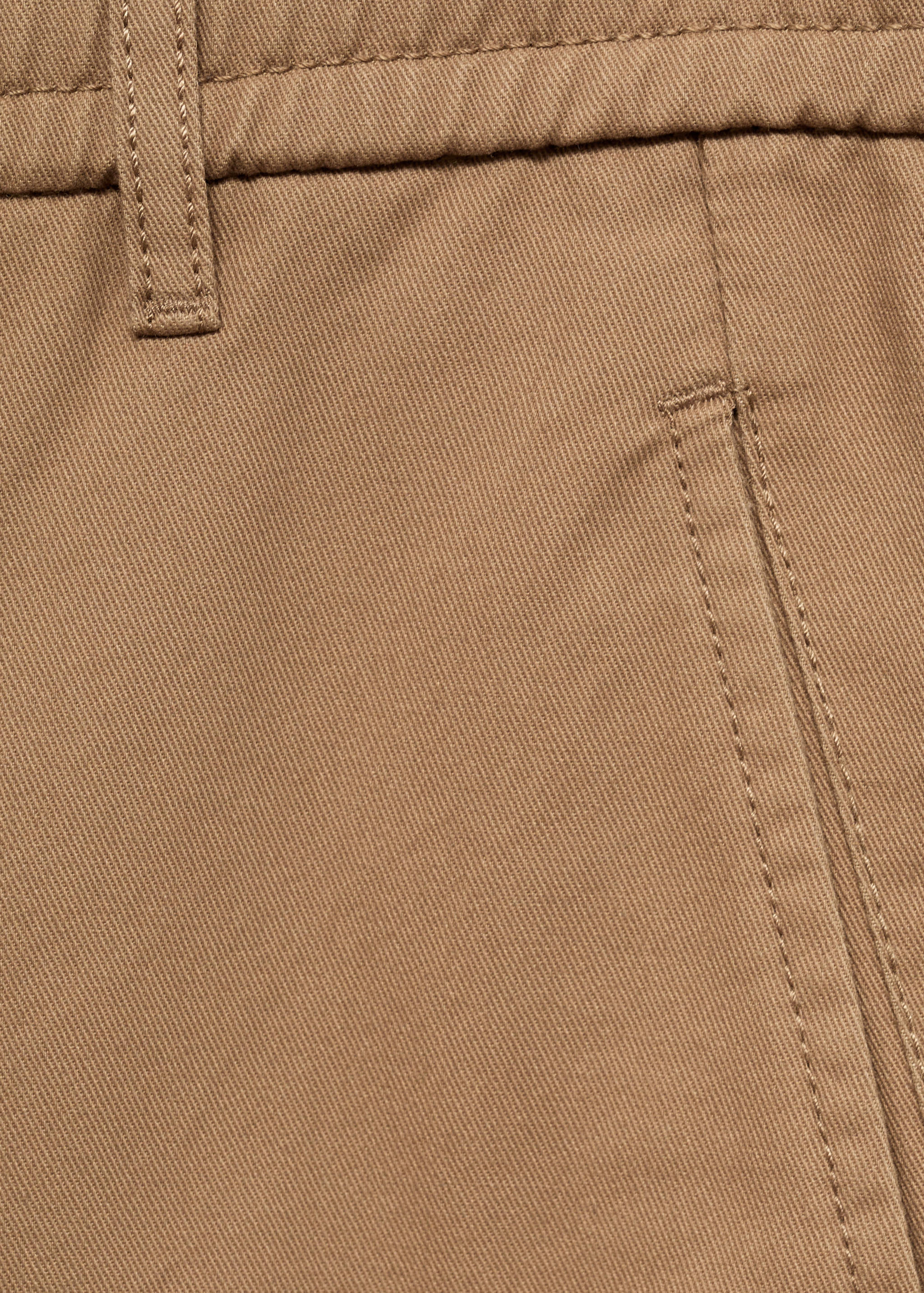 Regular fit cotton drawstring trousers - Details of the article 8