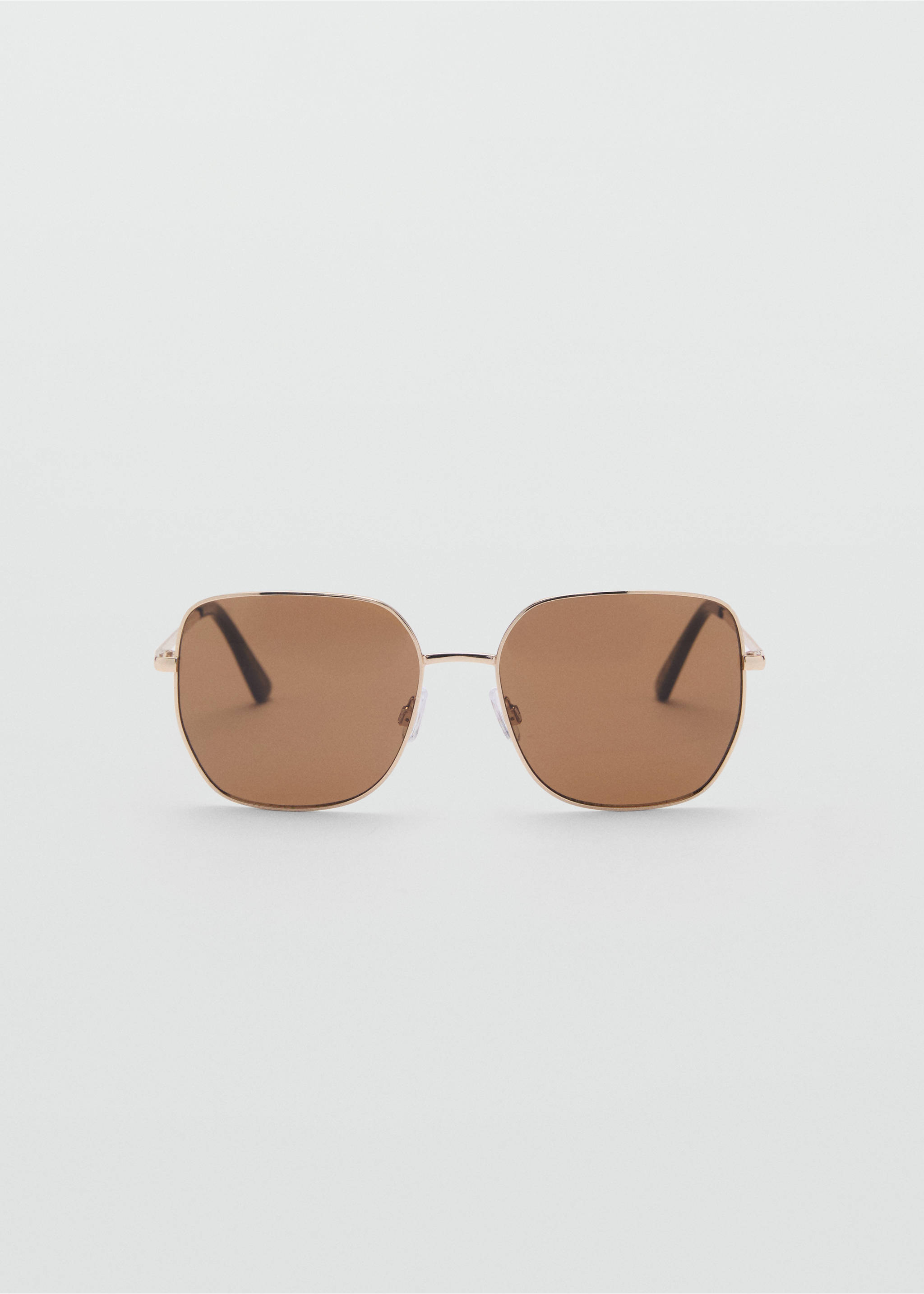 Square metallic frame sunglasses - Article without model, Gold. Ref: 87060576-00.