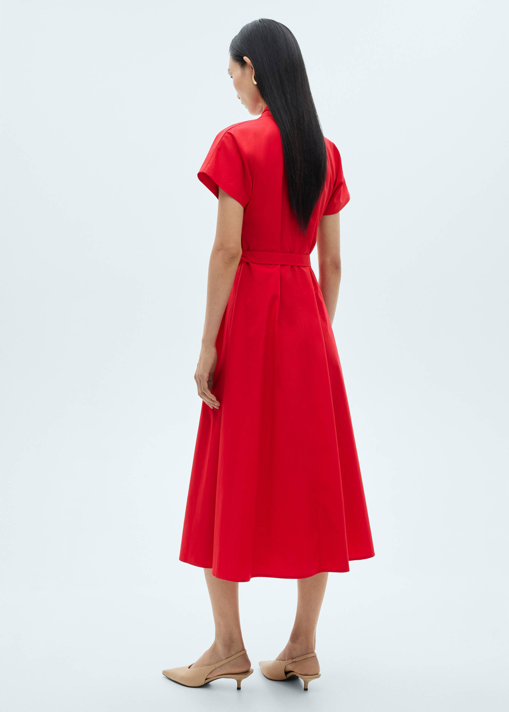 Robe plissée nœud - Verso de l’article