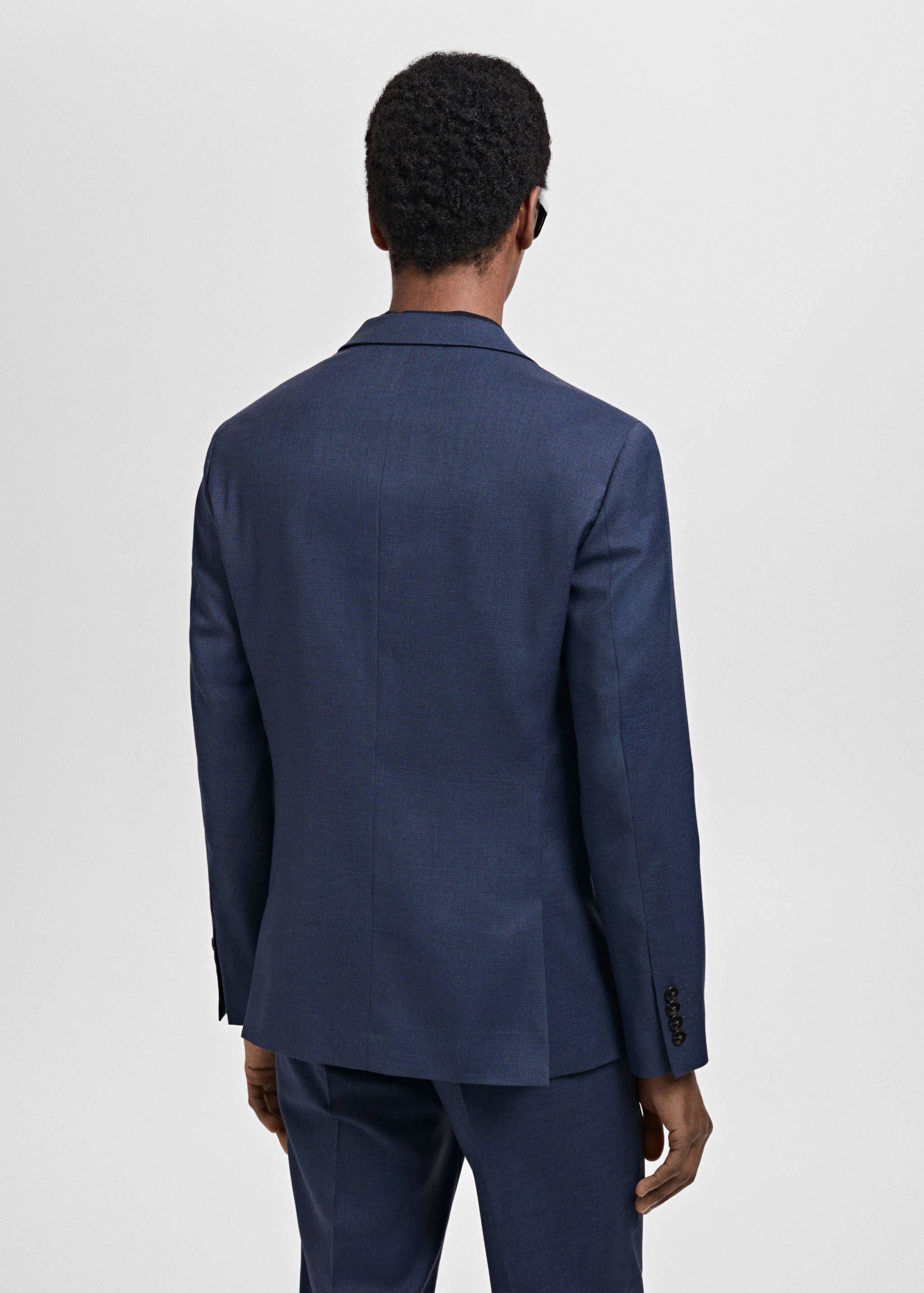 Super slim-fit suit jacket in stretch fabric - Reverse of the article