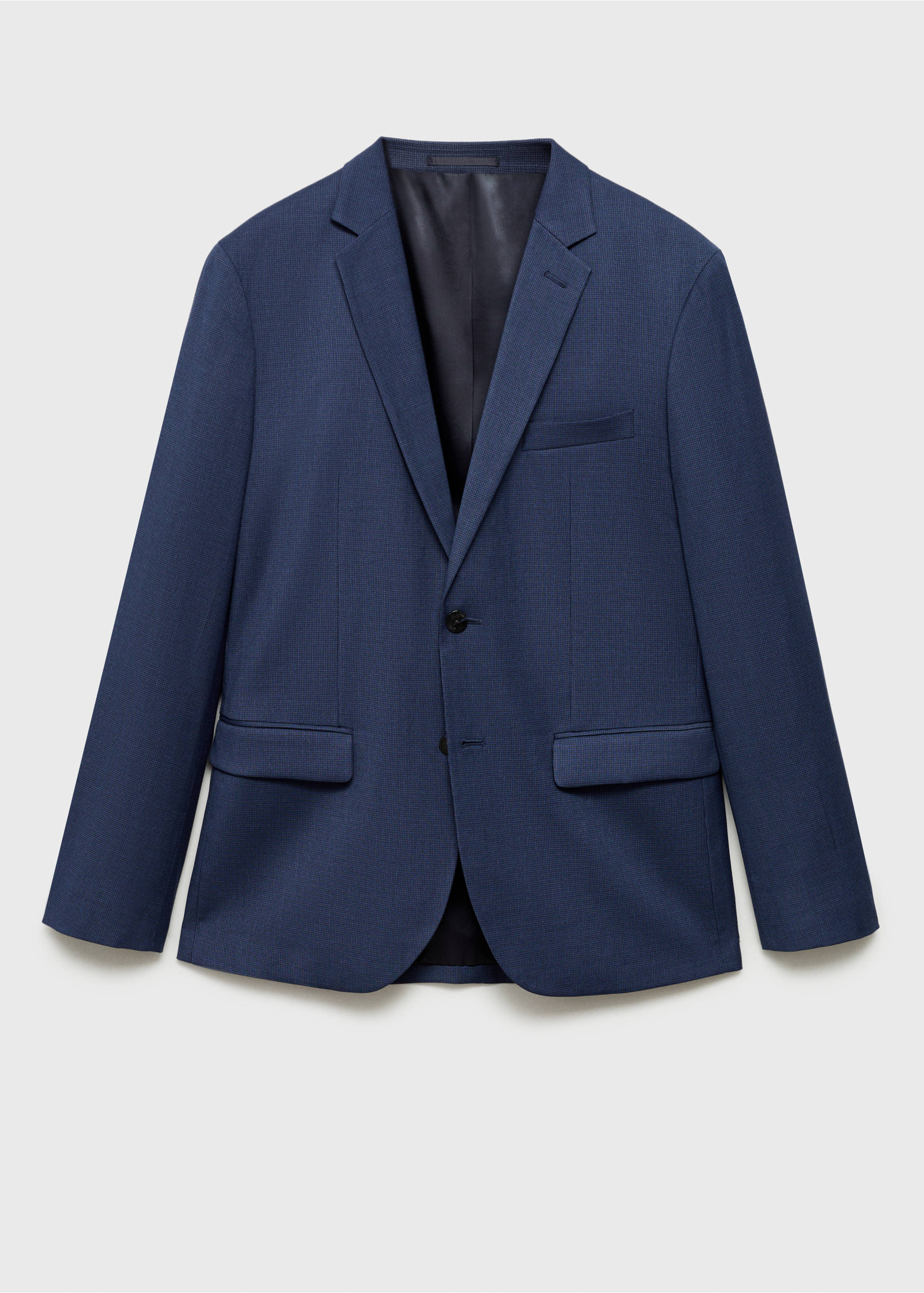 Super Slim Fit-Anzugsakko aus Stretchgewebe - Artikel ohne Model, Tintenblau. Ref: 87060584-00.