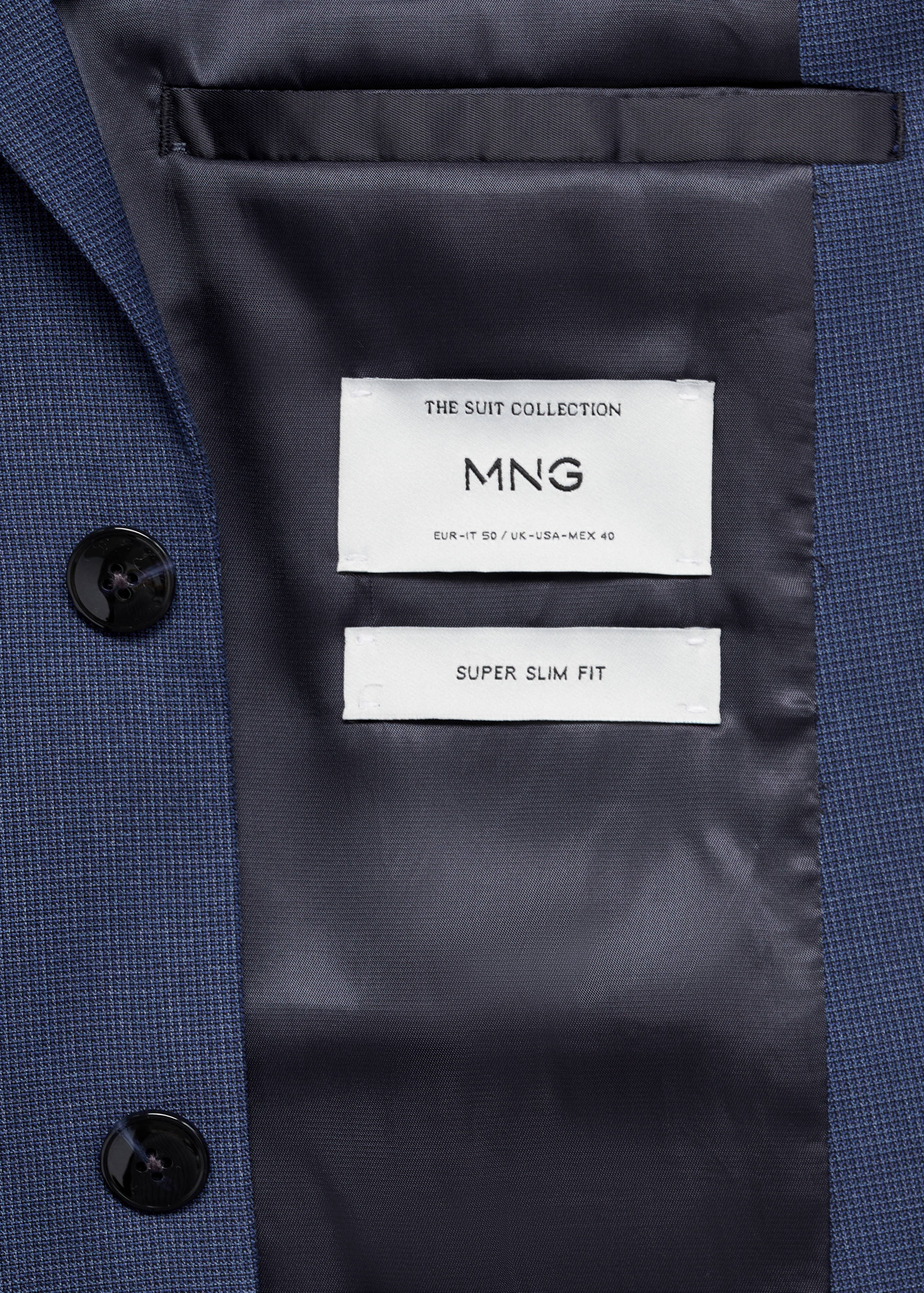 Super slim-fit suit jacket in stretch fabric - Details of the article 0