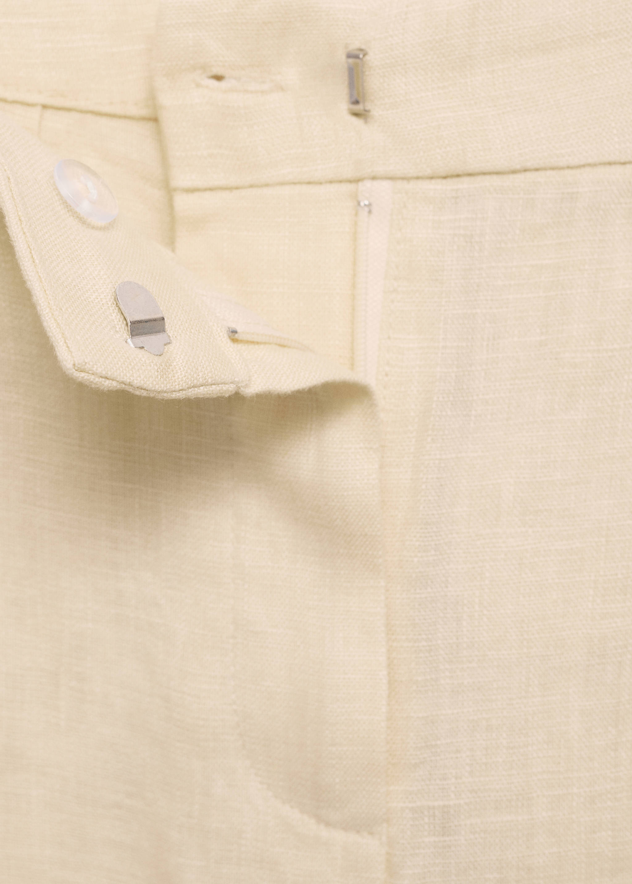 Straight linen-blend pants - Details of the article 8
