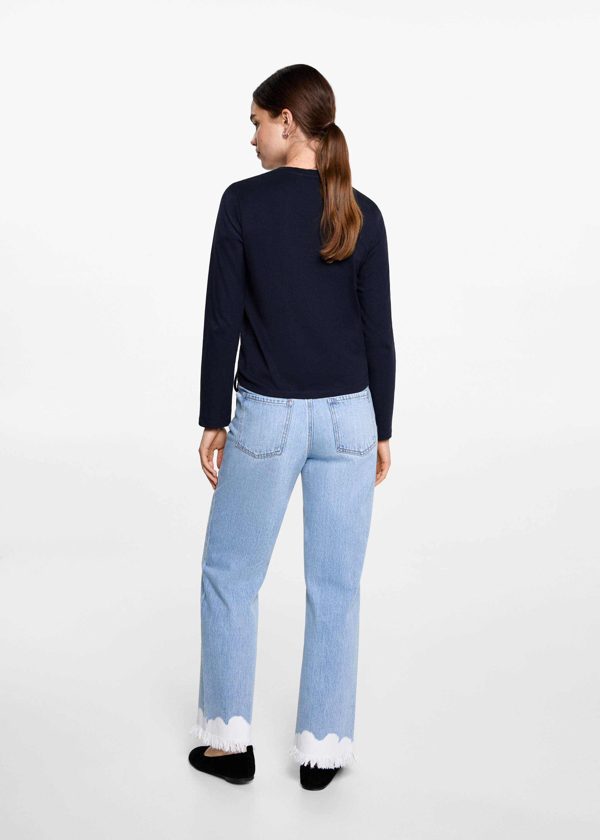 T-shirt fronces décoratives - Verso de l’article