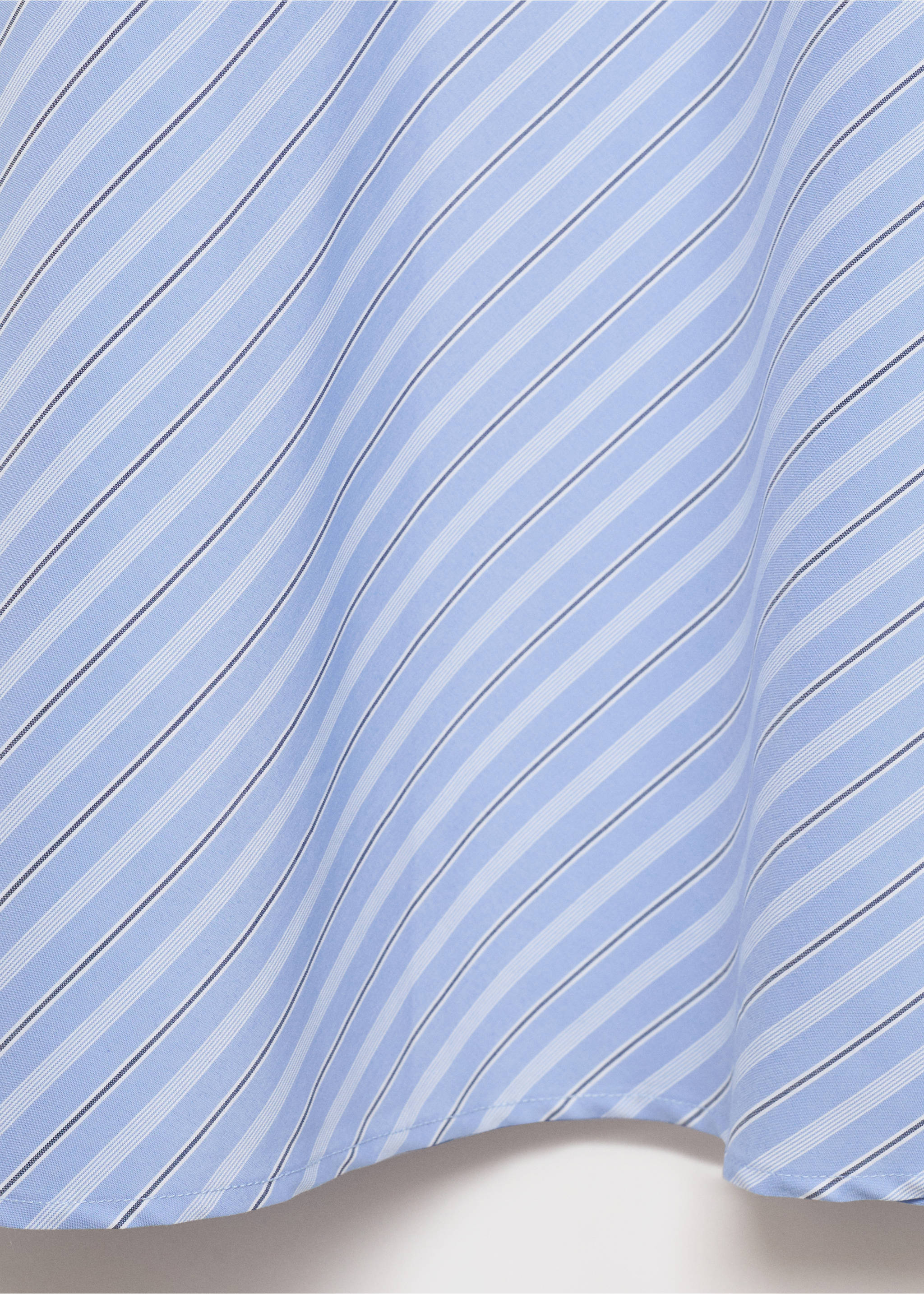 Gestreepte midirok - Detail van het artikel 8, Blauw. Ref: 87060594-00.