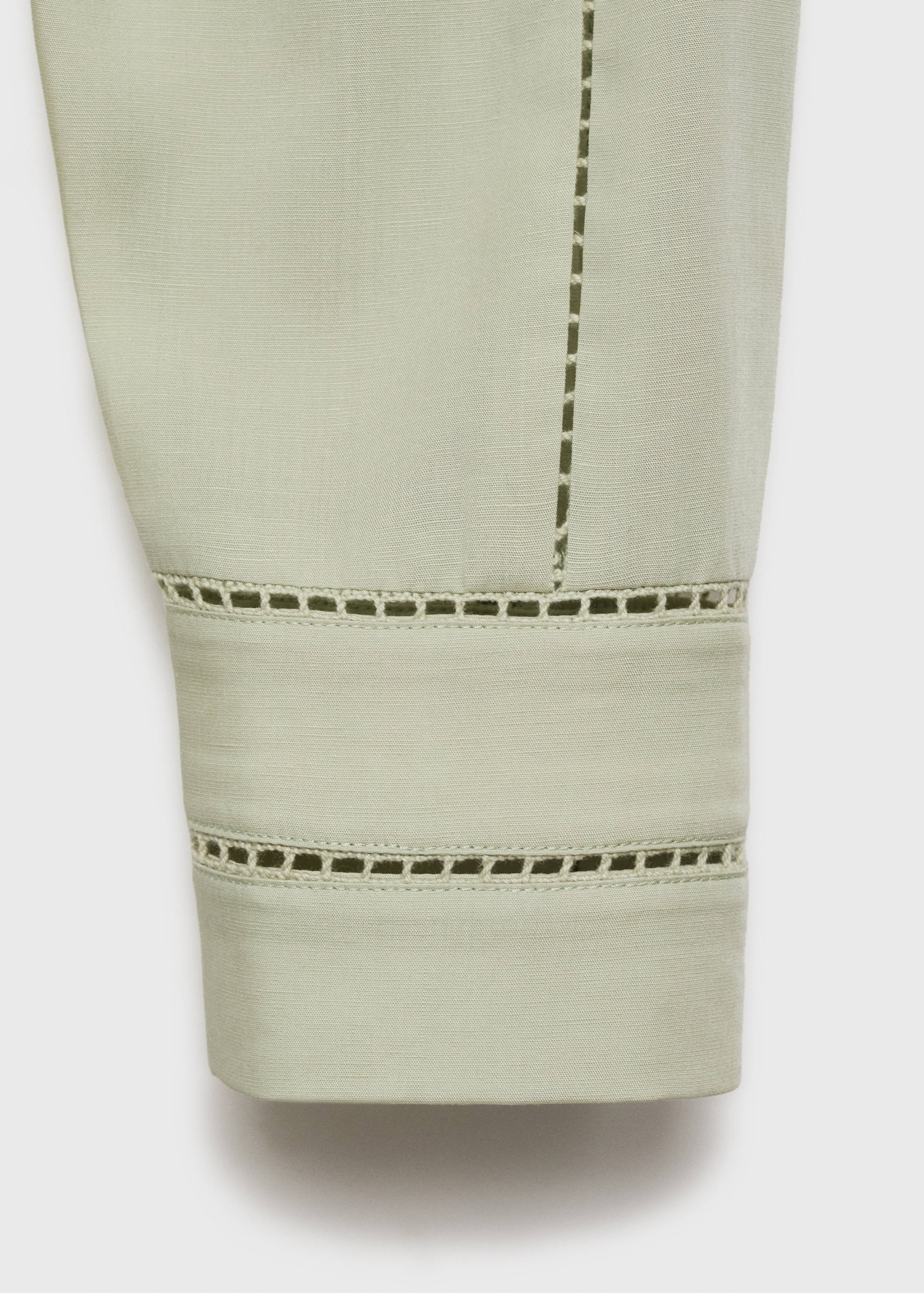 Lyocell blouse with openwork details - Details of the article 0