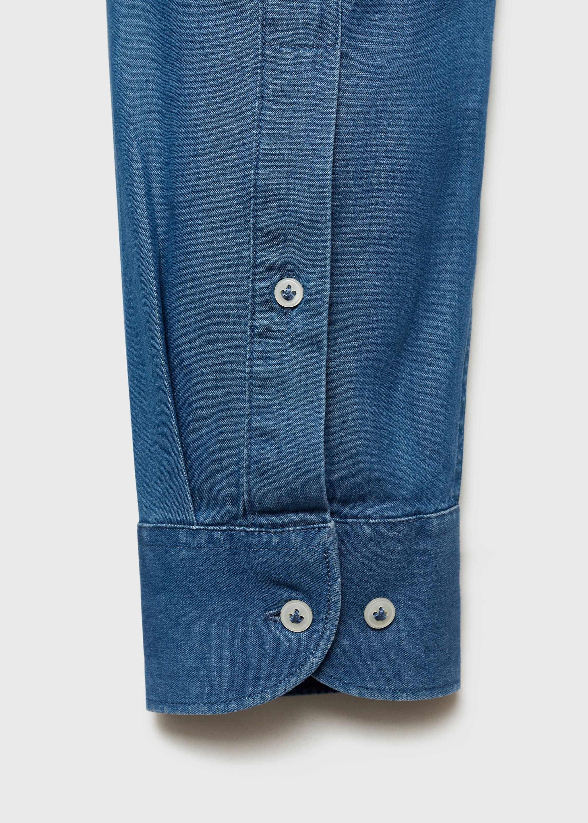 Chambrayskjorta 100% bomulls - Detaljer om artikeln 0