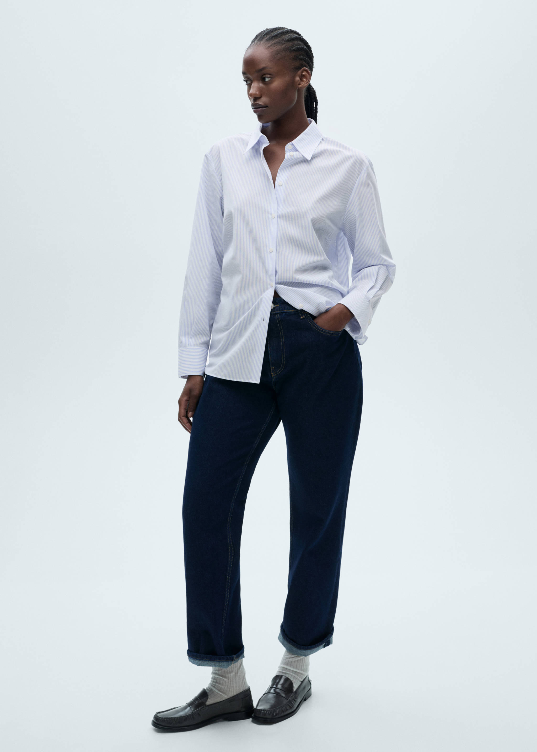 Camisa regular mezcla algodón lyocell - Detalle del artículo 3