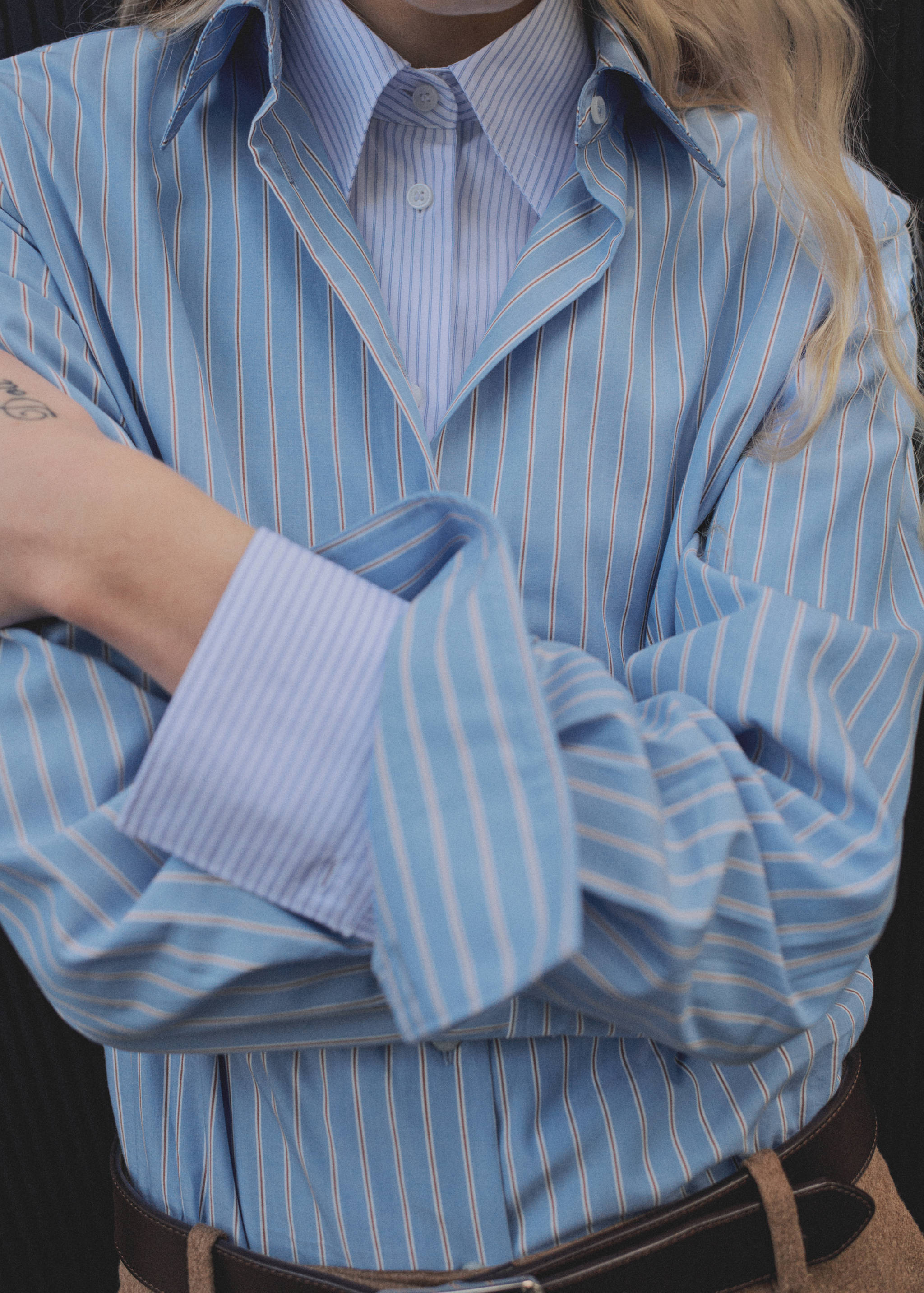 Camicia regular misto cotone lyocell - Piano medio