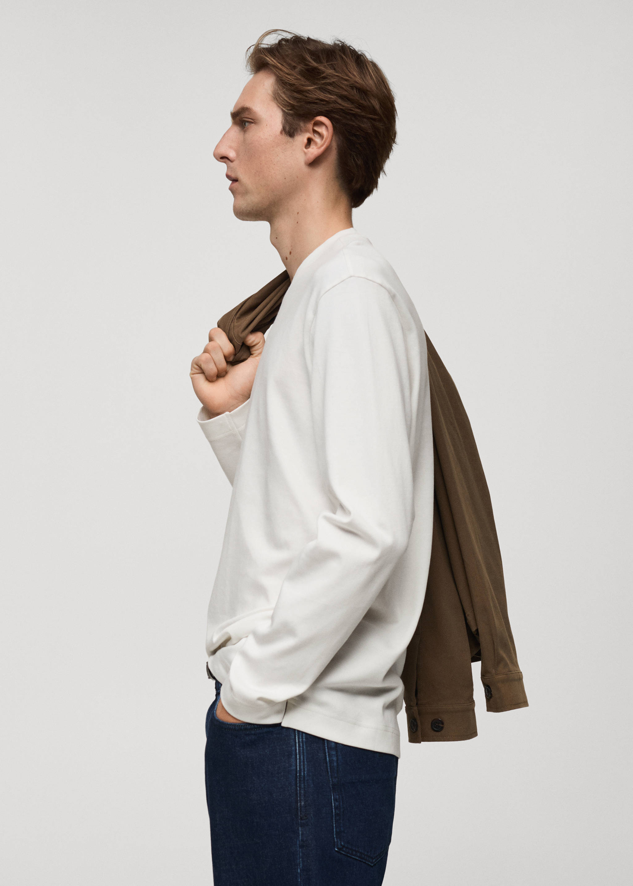 Regular-fit T-shirt met lange mouwen - Detail van het artikel 2