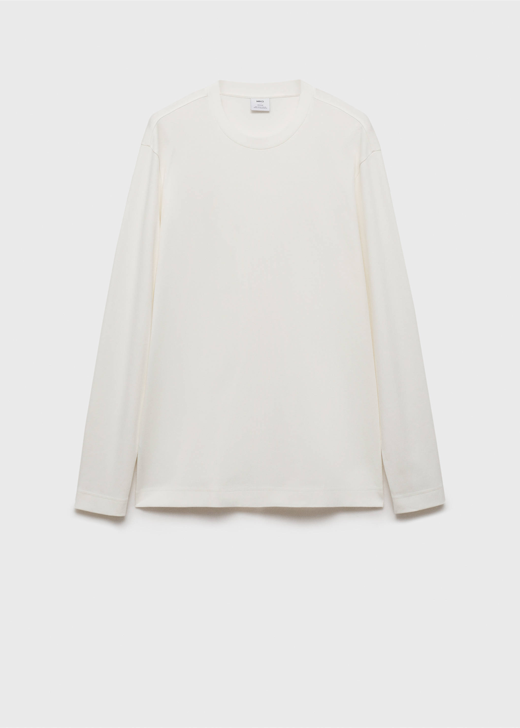 Camiseta manga larga regular fit - Artículo sin modelo, Blanco. Ref: 87060600-00.