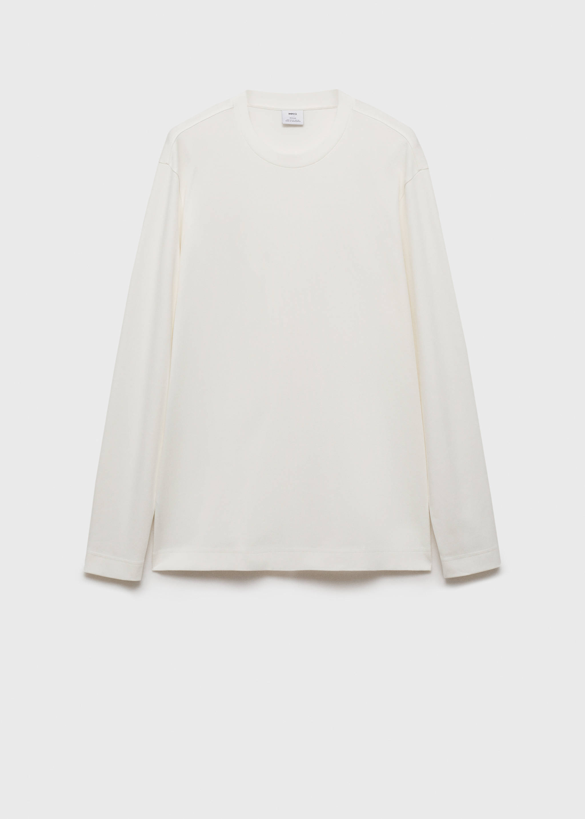 Regular-fit T-shirt met lange mouwen - Artikel zonder model