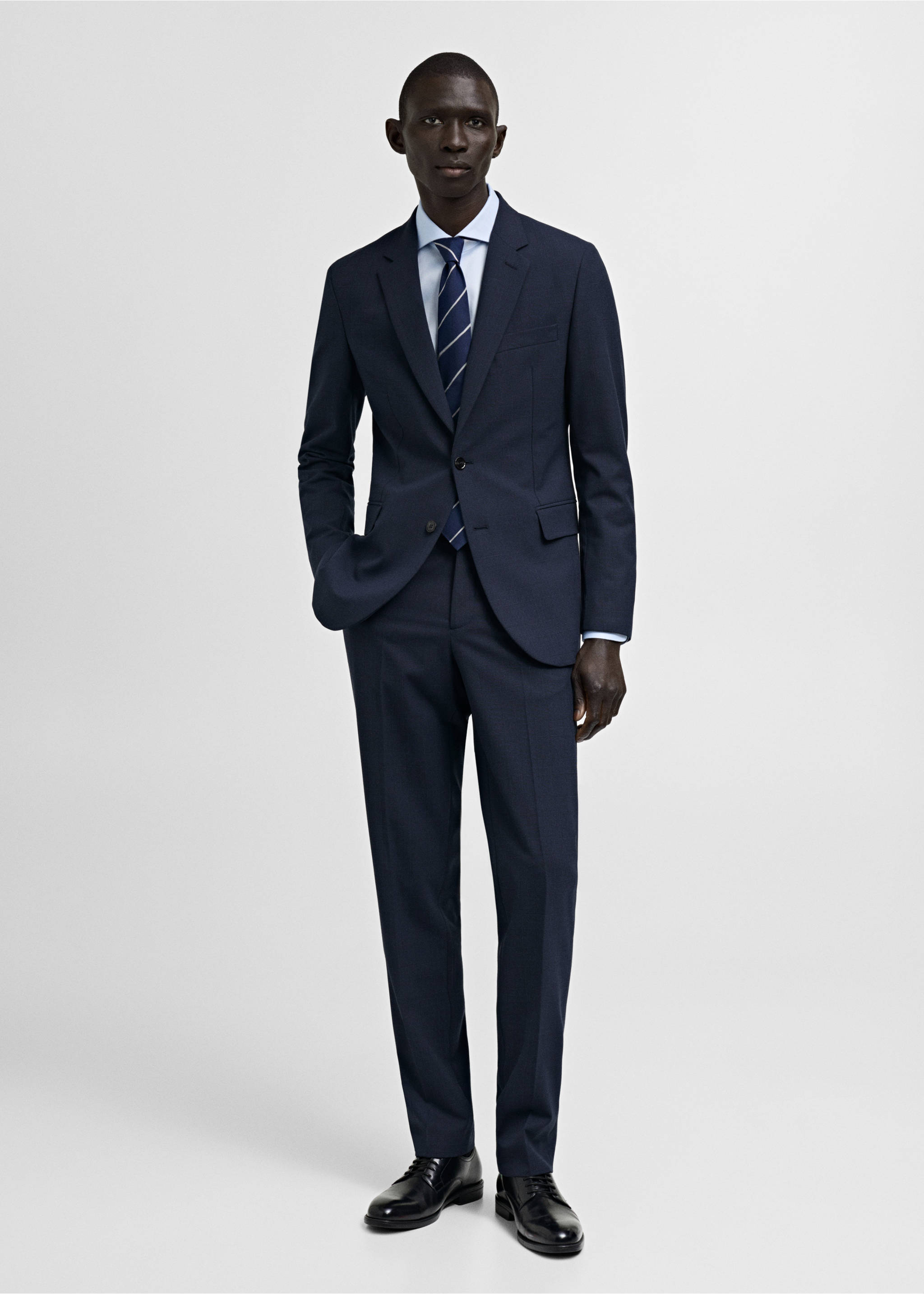 Milan slim-fit suit pants - General plane, Dark Navy. Ref: 87060602-00.