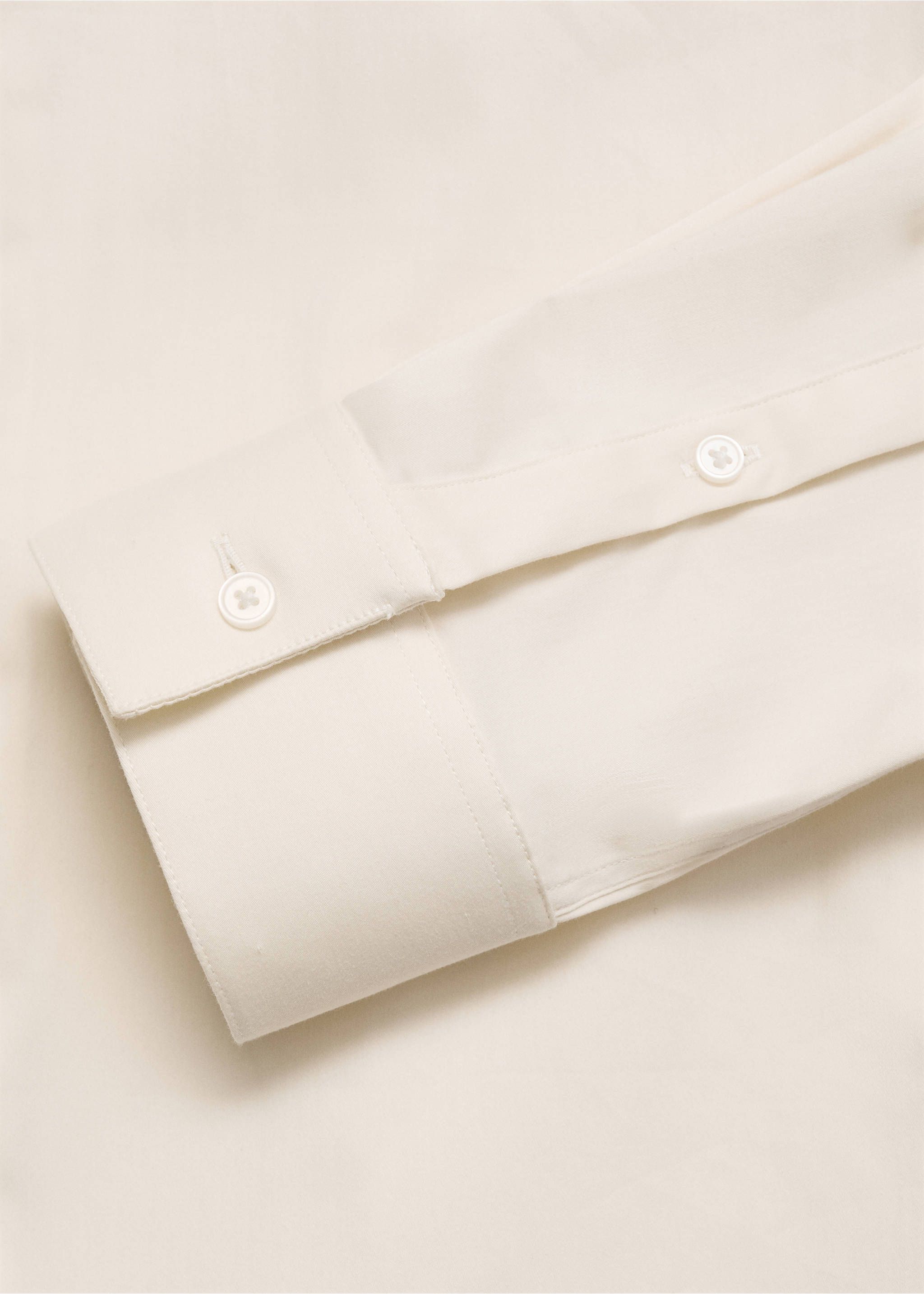 Obleková košile super slim fit ze strečové bavlny - Detail zboží 0, Béžová. Ref: 87060605-00.