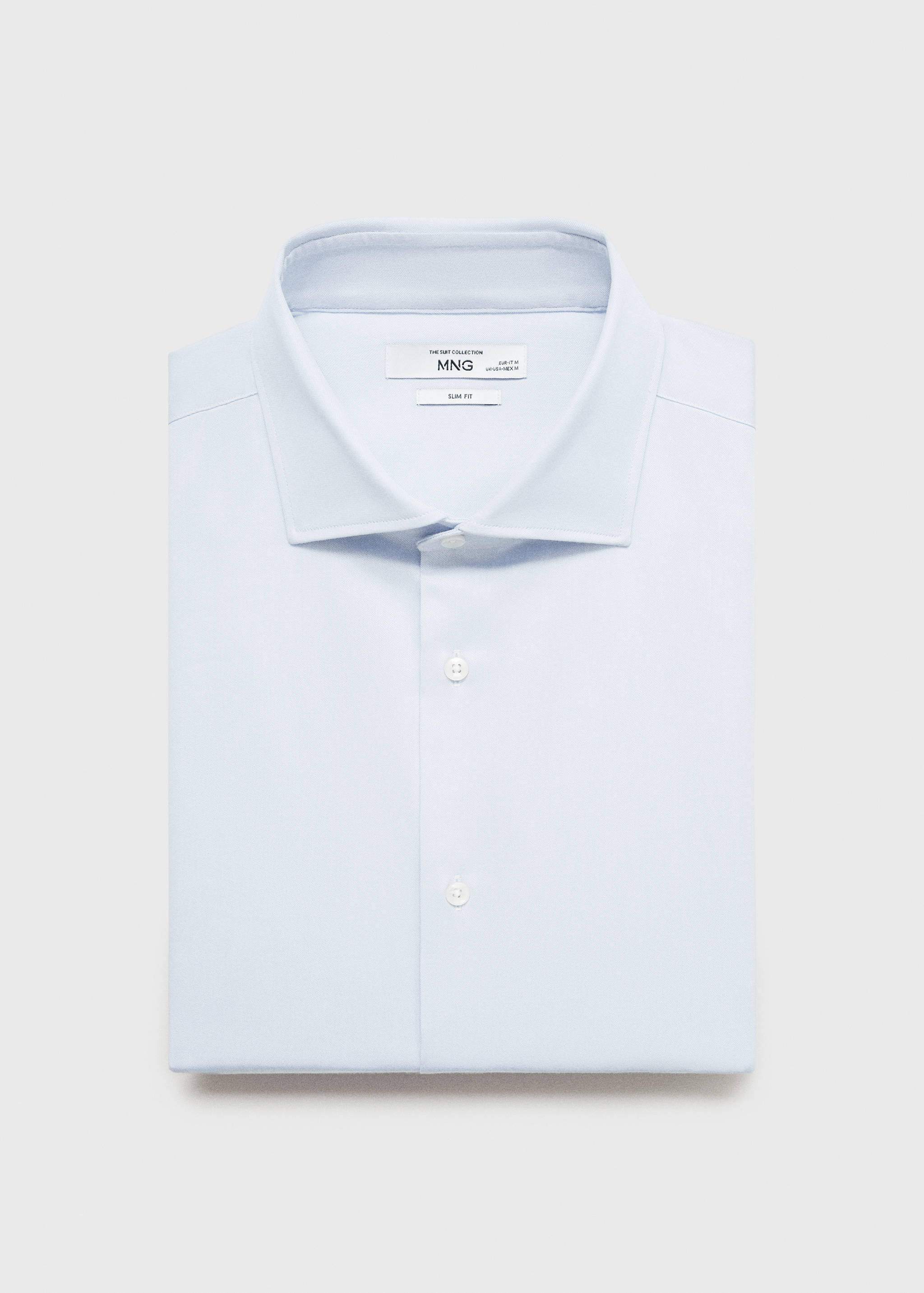 Chemise costume slim-fit tissu twill boutons de manchette - Détail de l'article 8