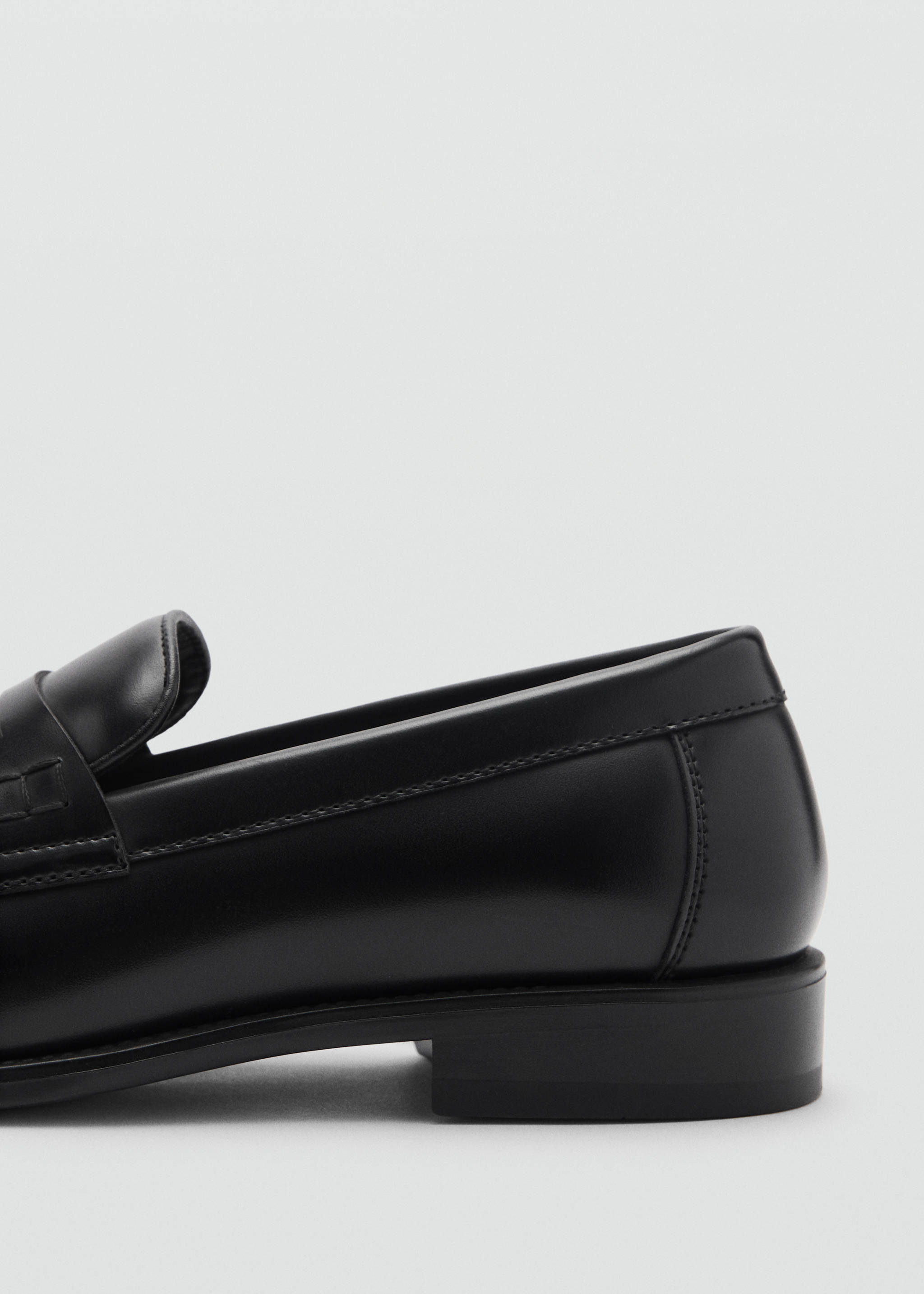 Nappa leather-effect moccasins - Details of the article 1