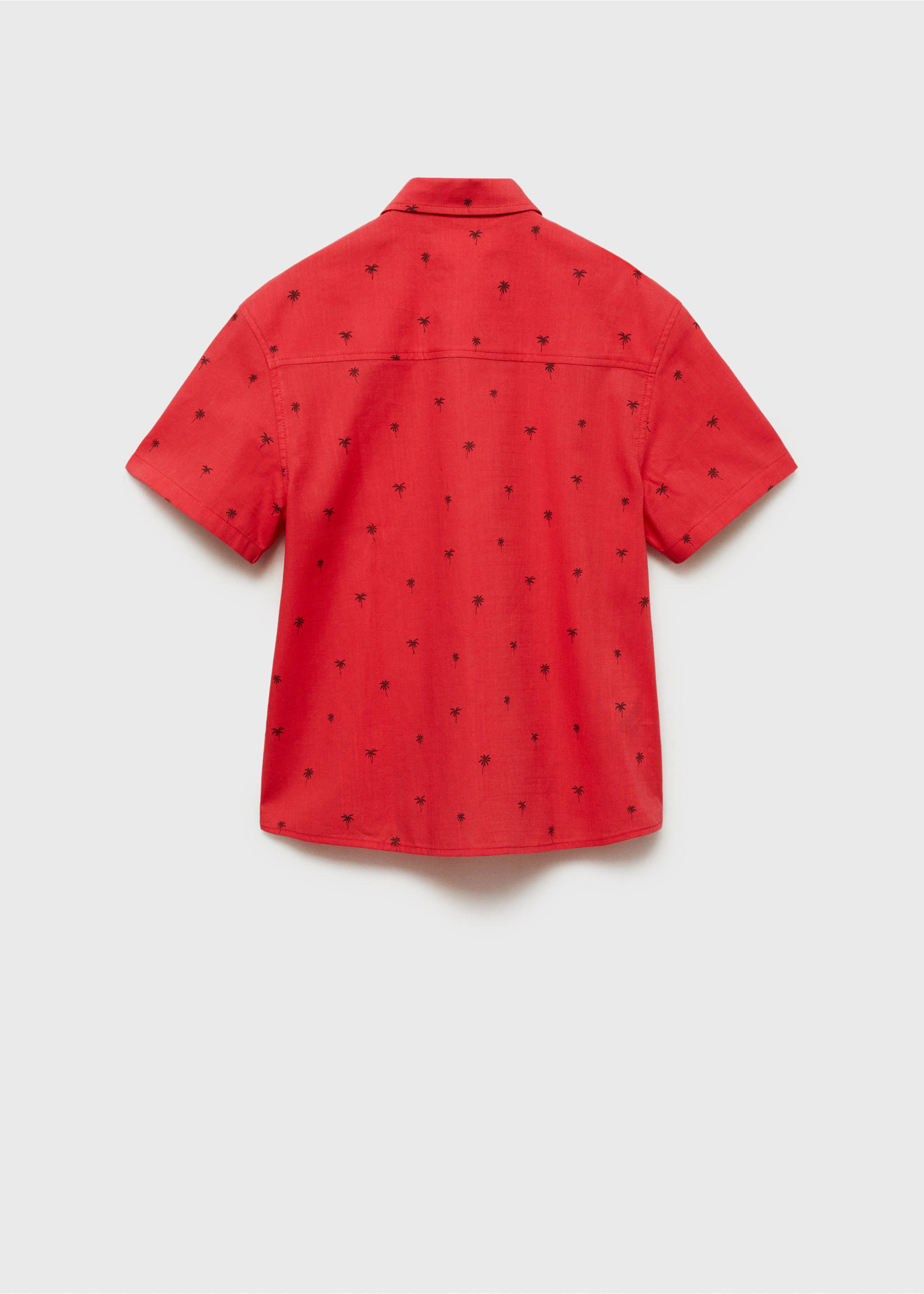 Short sleeve shirt - Reverse of the article, Red. Ref: 87060614-00.