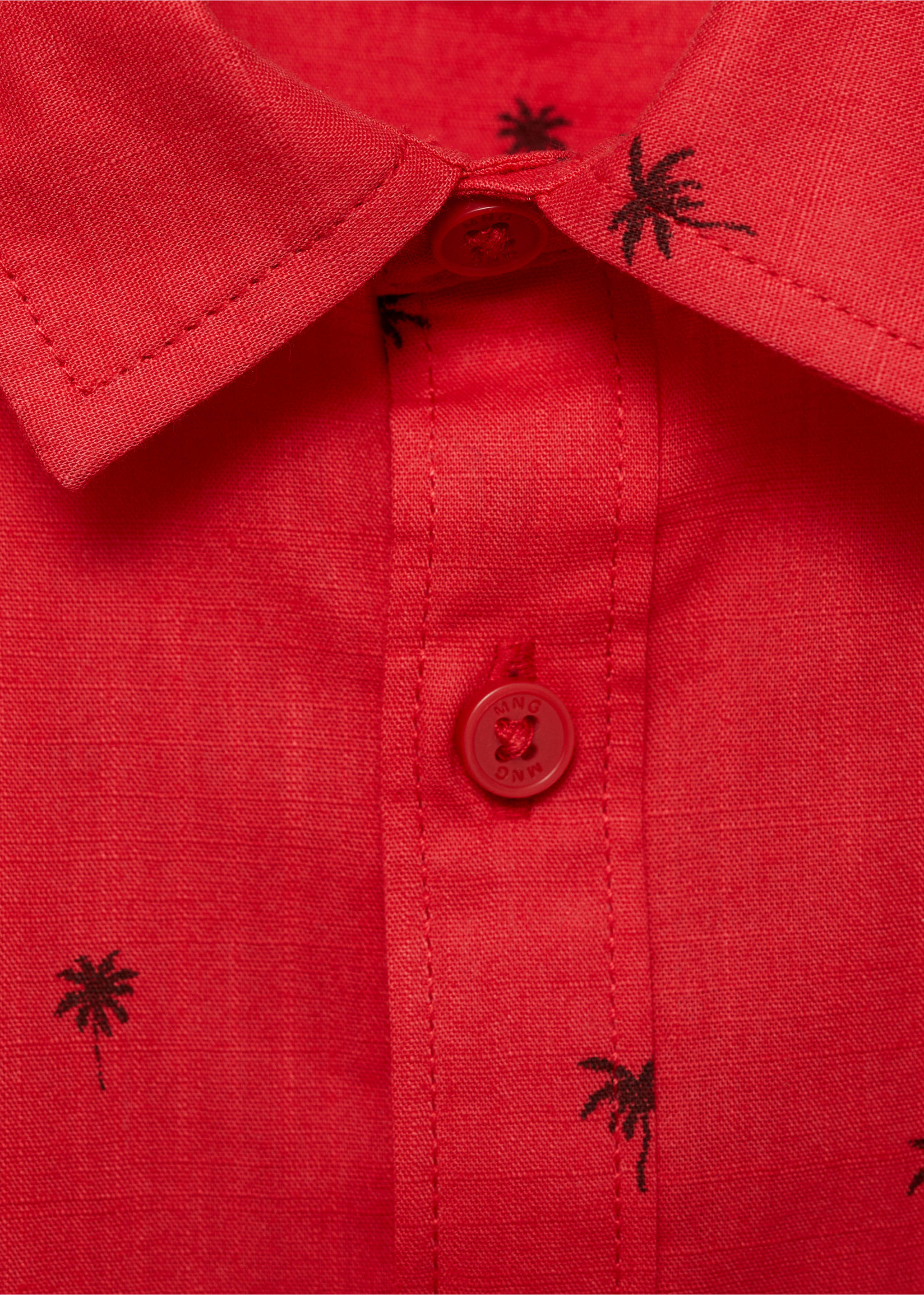Short sleeve shirt - Details of the article 8, Red. Ref: 87060614-00.