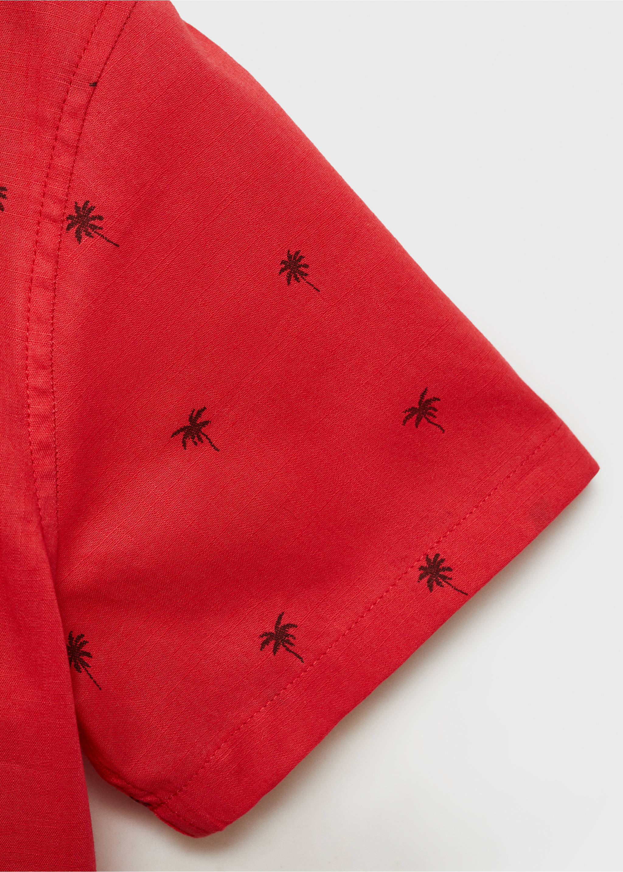 Short sleeve shirt - Details of the article 0, Red. Ref: 87060614-00.